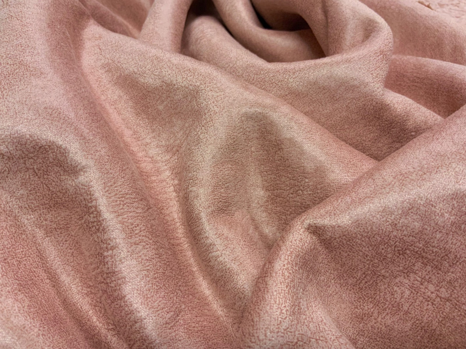 F353 Teddy Sherpa Fleece With Knitted Suede Reverse Blush