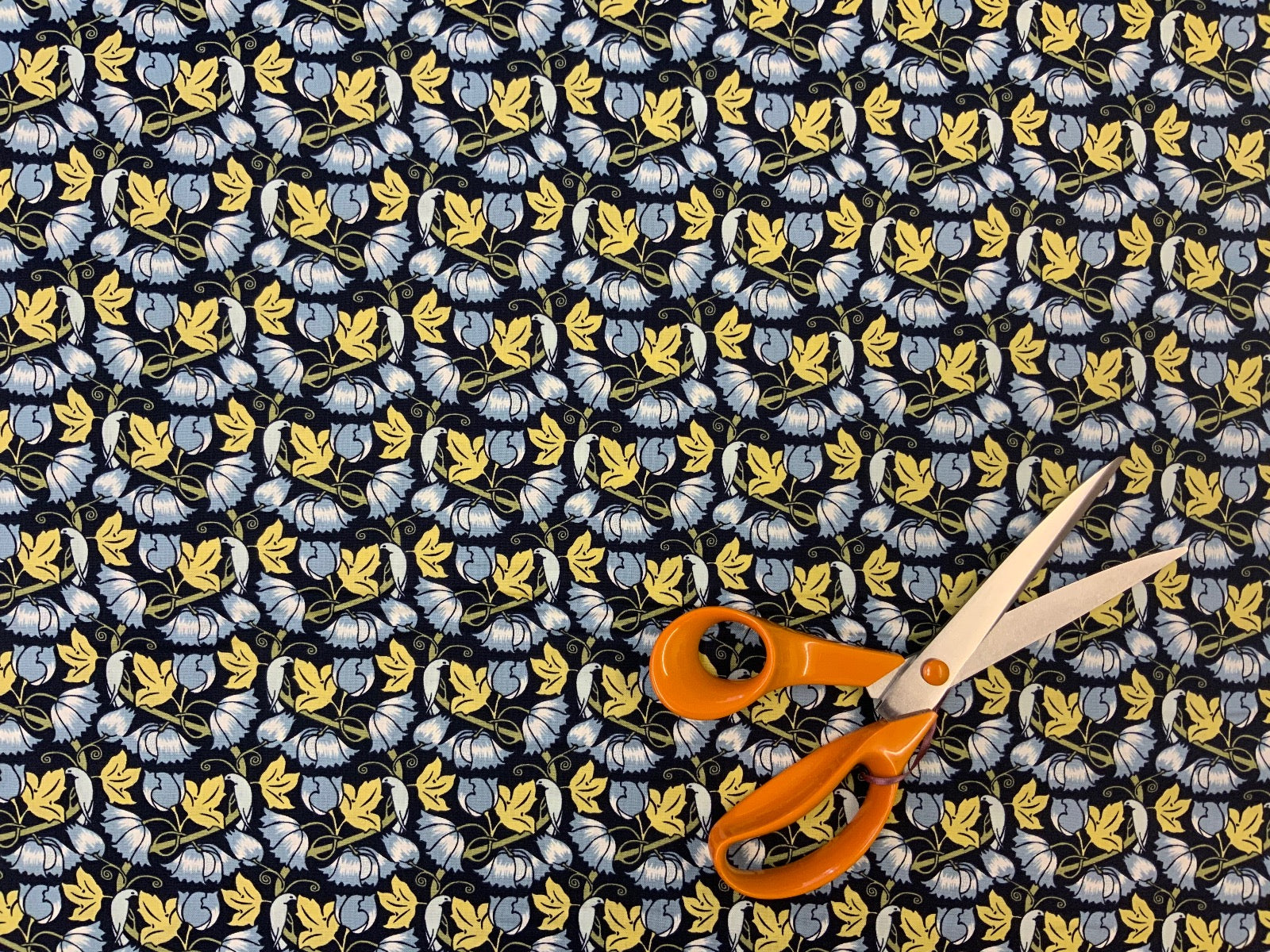 P133 Birds Poppies by C.F.A Voysey Dress Weight Cotton