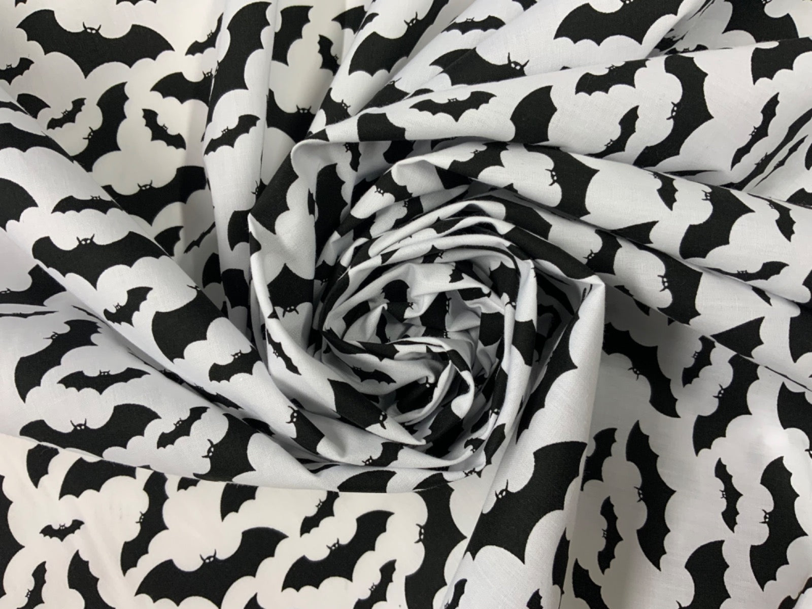 C712 Flying Bats Poly Cotton