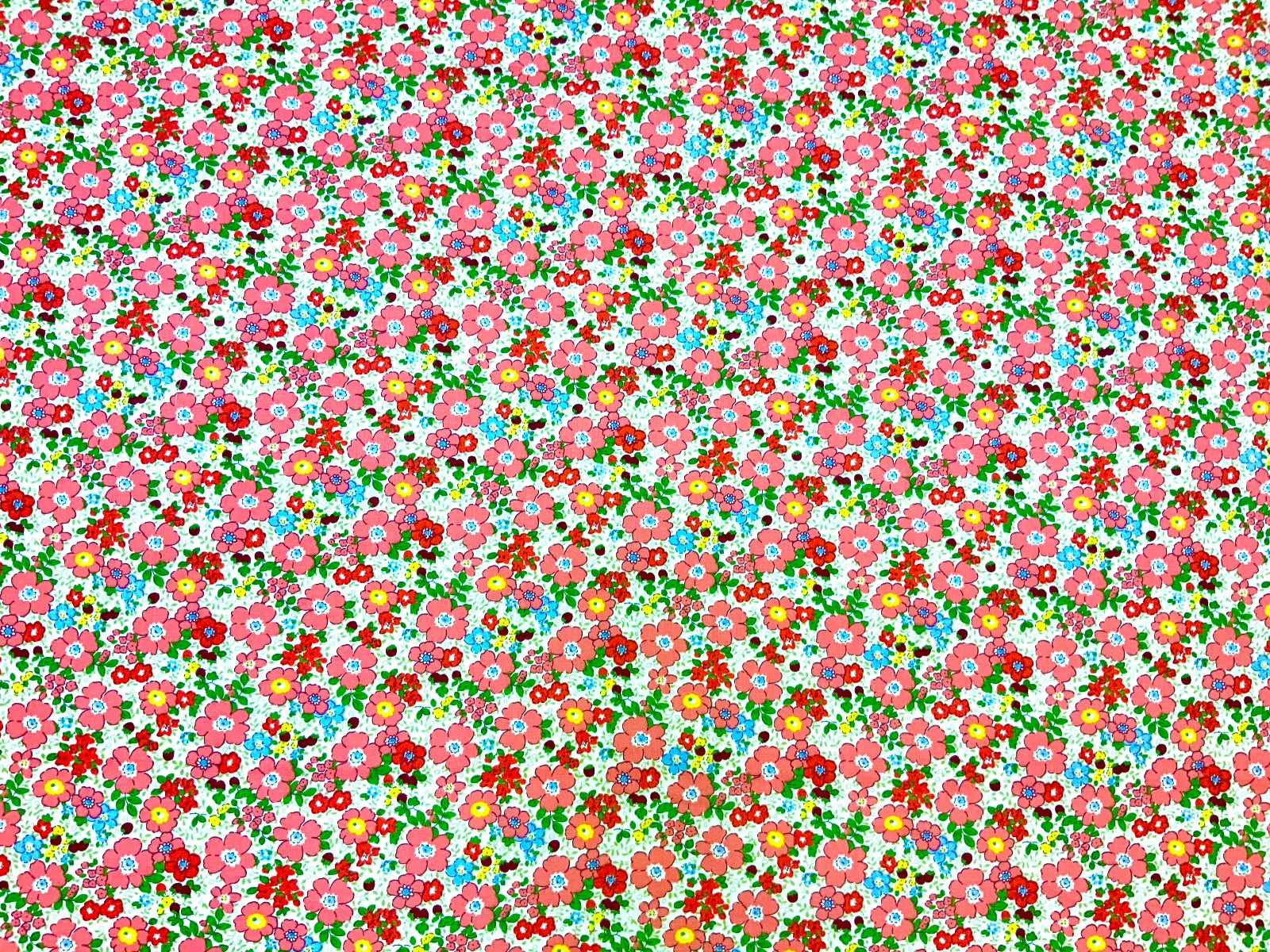 Betty Floral Cotton Poplin C590 Peach Pink