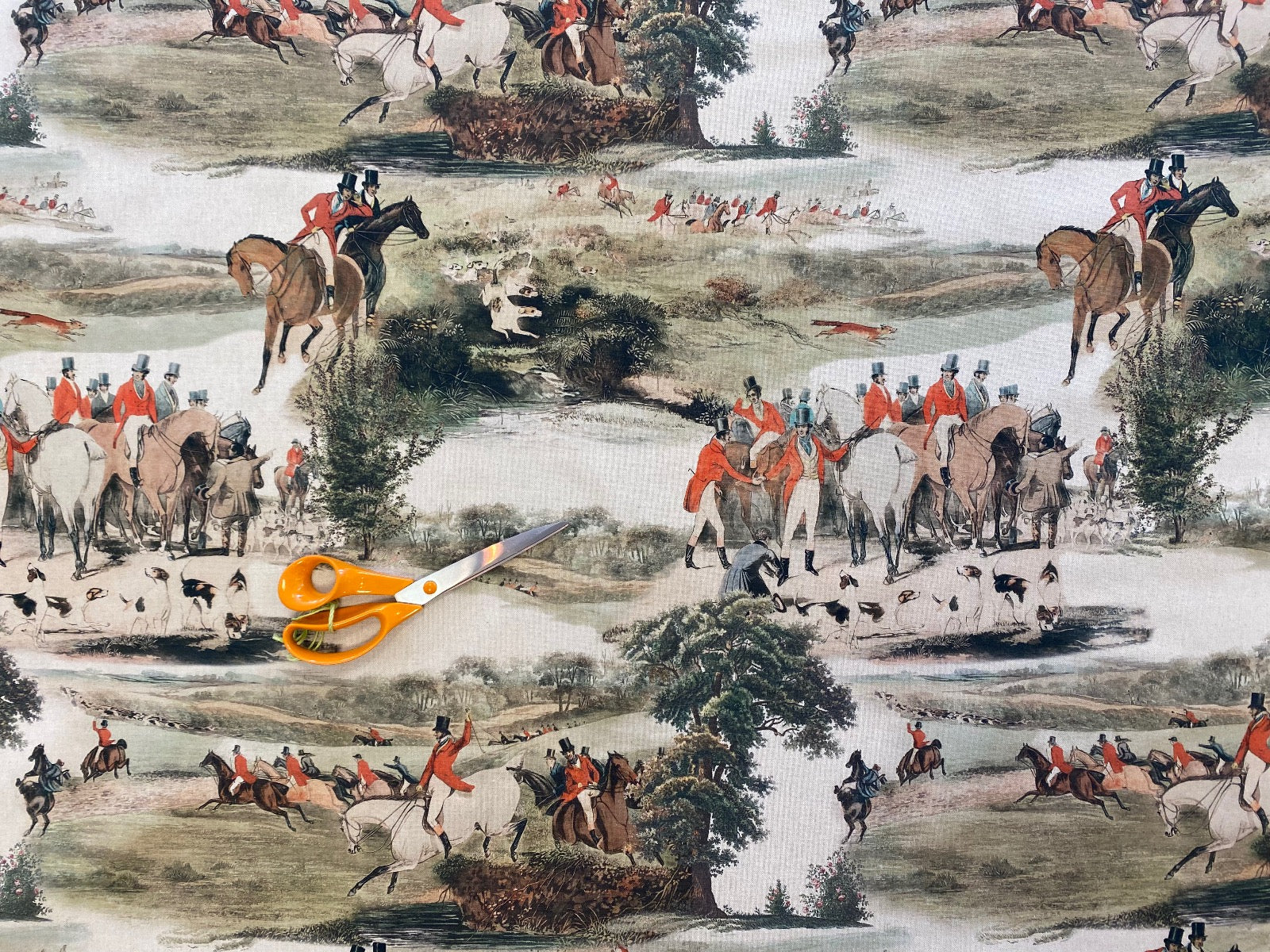 T397 Vintage Hunt Linen