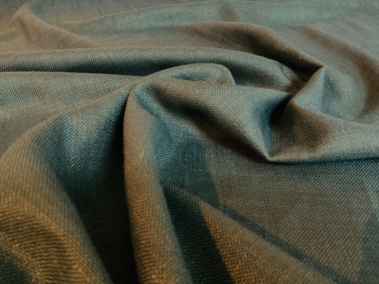 S244 Interiors Soft Drape Linen Forest Green