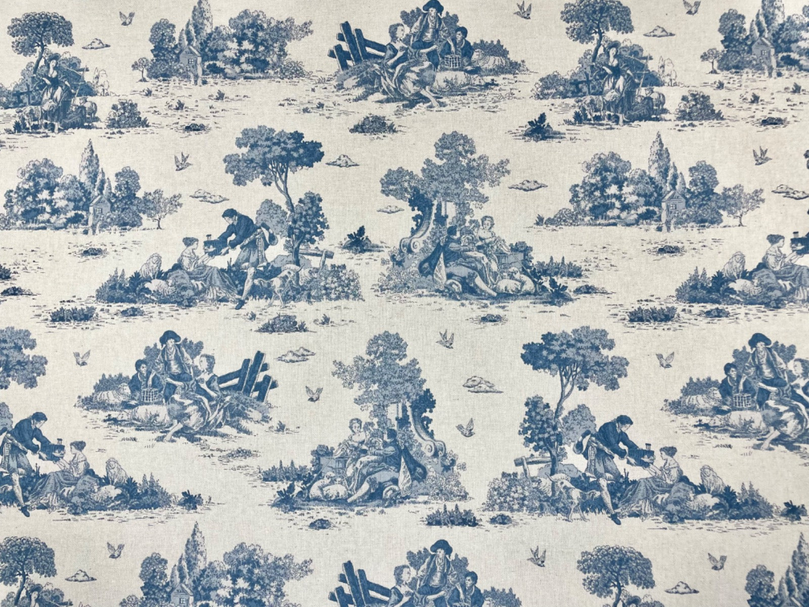 Country Toile Navy T491