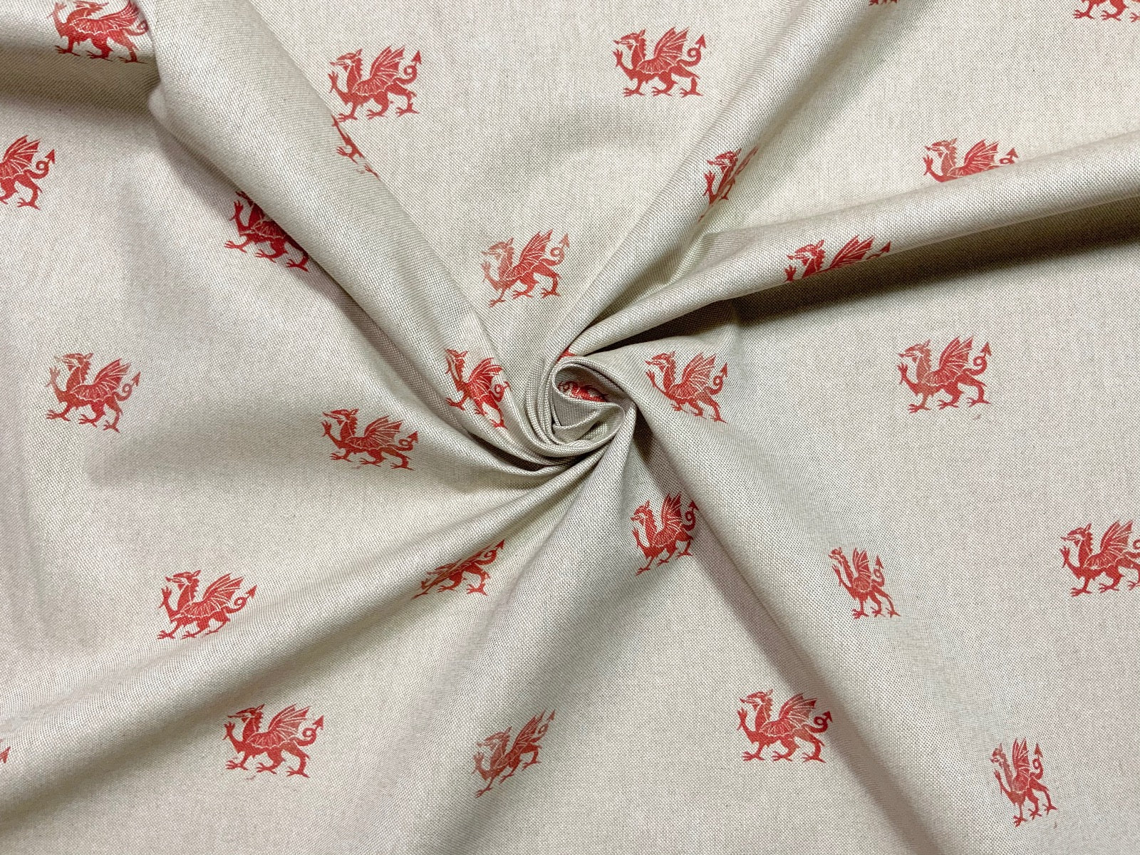S68 Welsh Dragon Stamp Linen