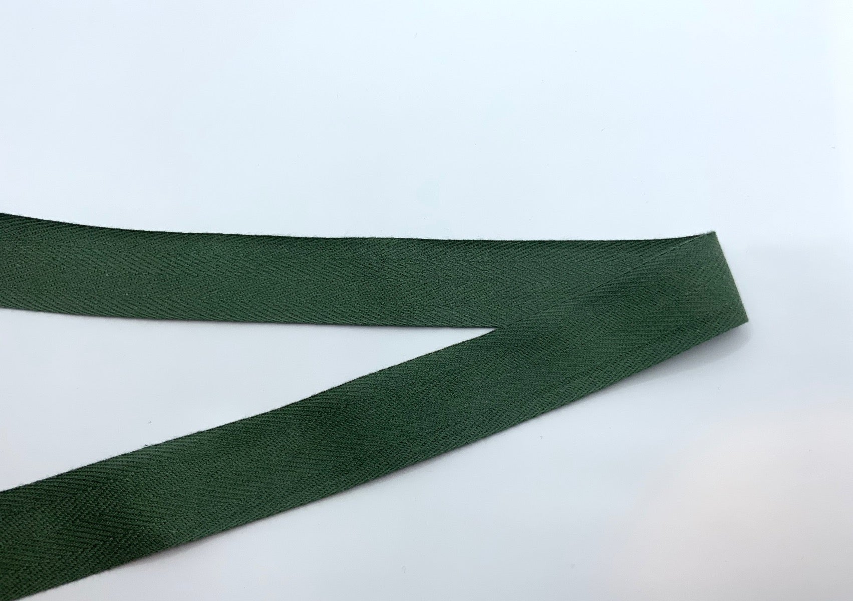 1" Cotton Tape Forest Green