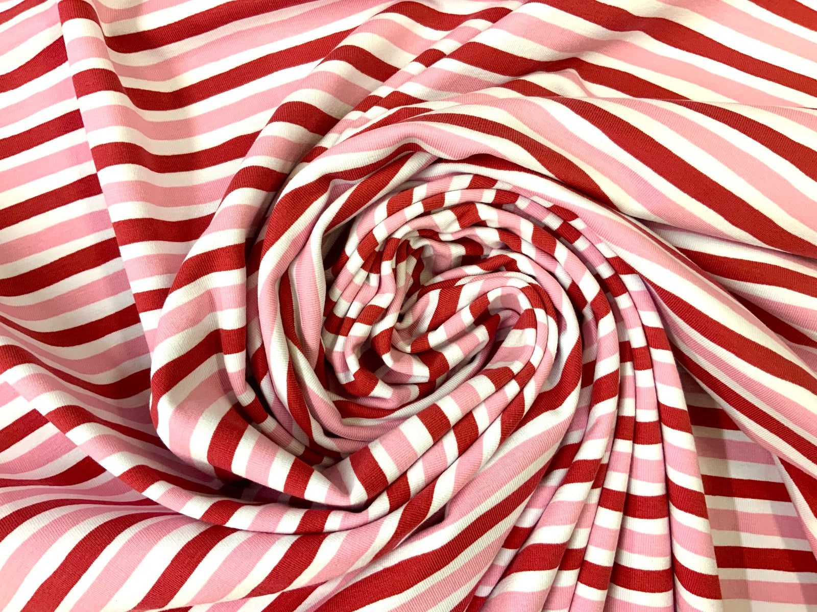 B366 Painted Stripe Jersey Pink/Red