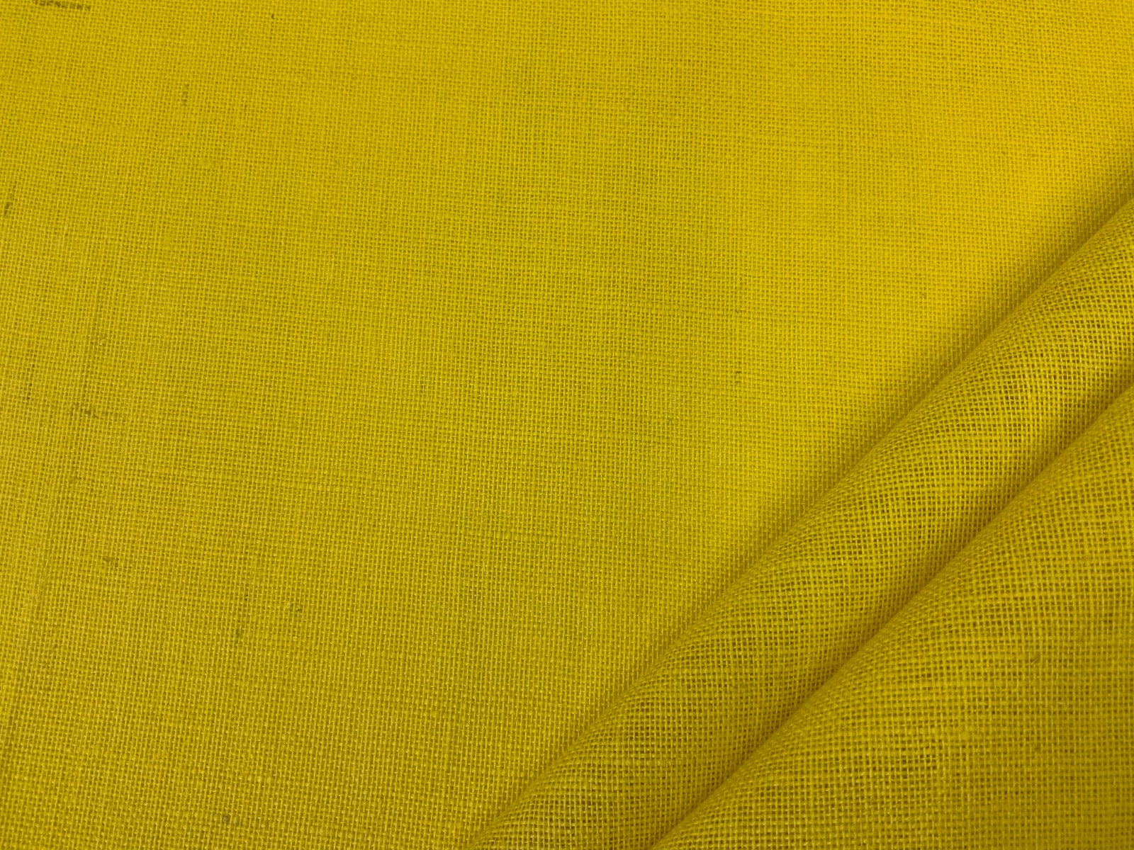 Bright Yellow Hessian Fabric