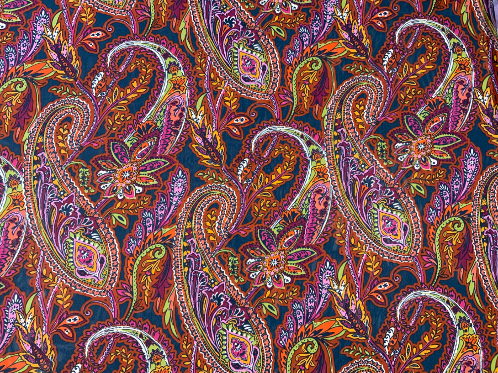 Giant Paisley Chiffon Multi F294
