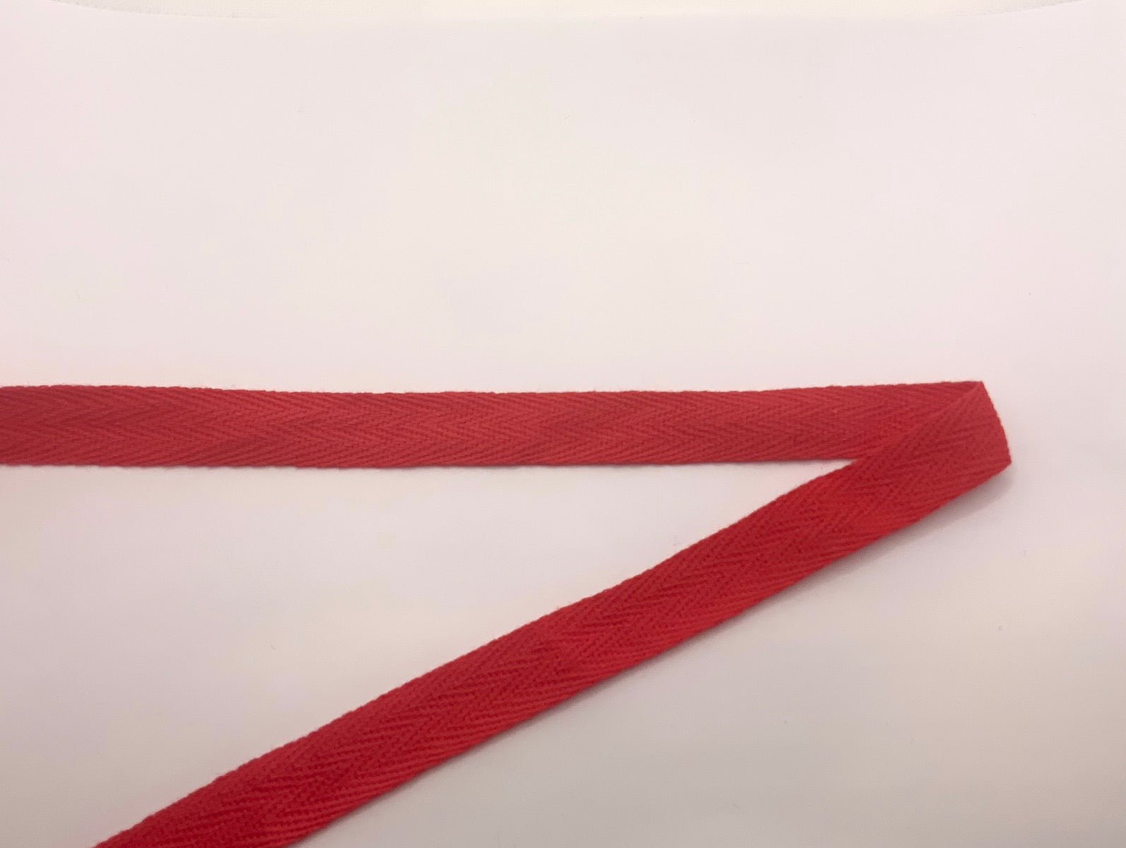 1/2" Cotton Tape Strawberry Red