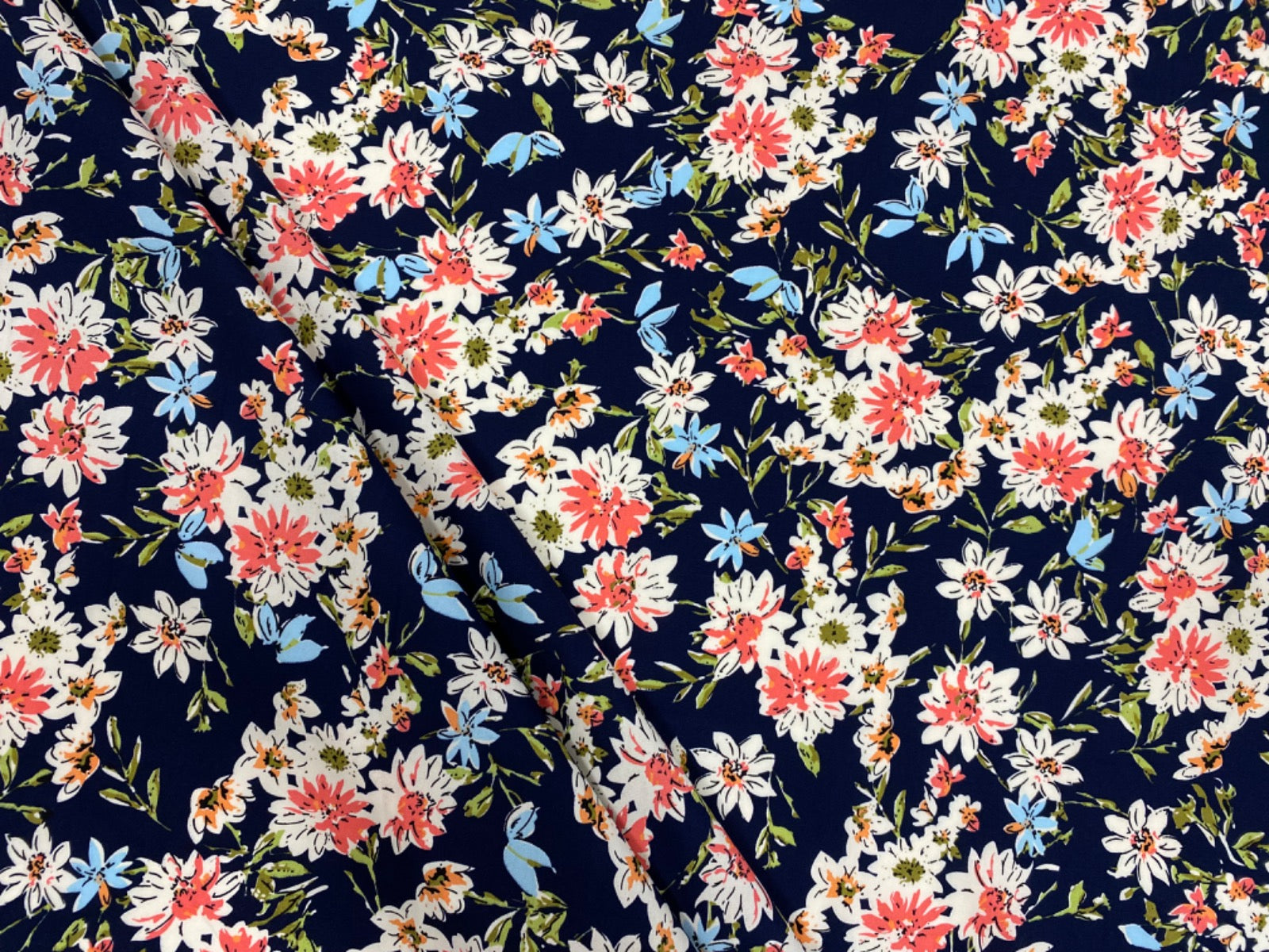 C720 Pippa Cotton Poplin Navy Multi