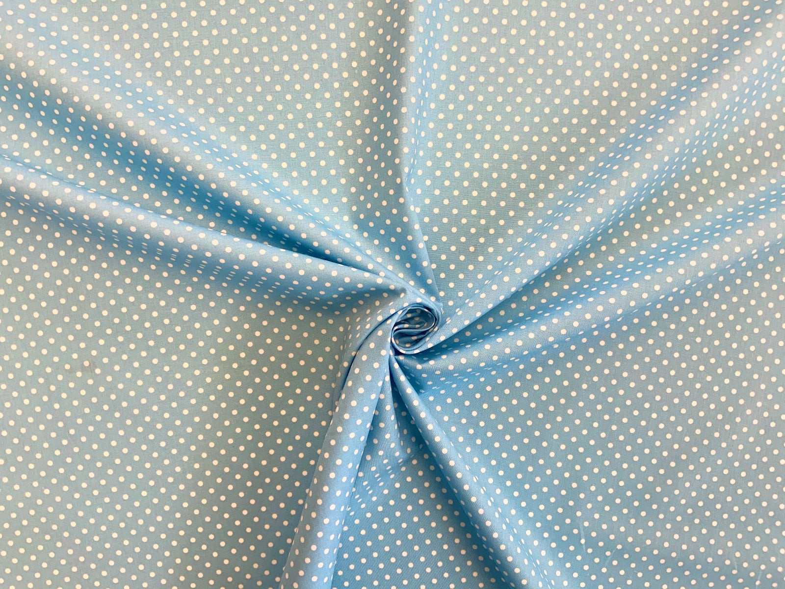 Spotty Cotton Poplin Powder Blue CP0009