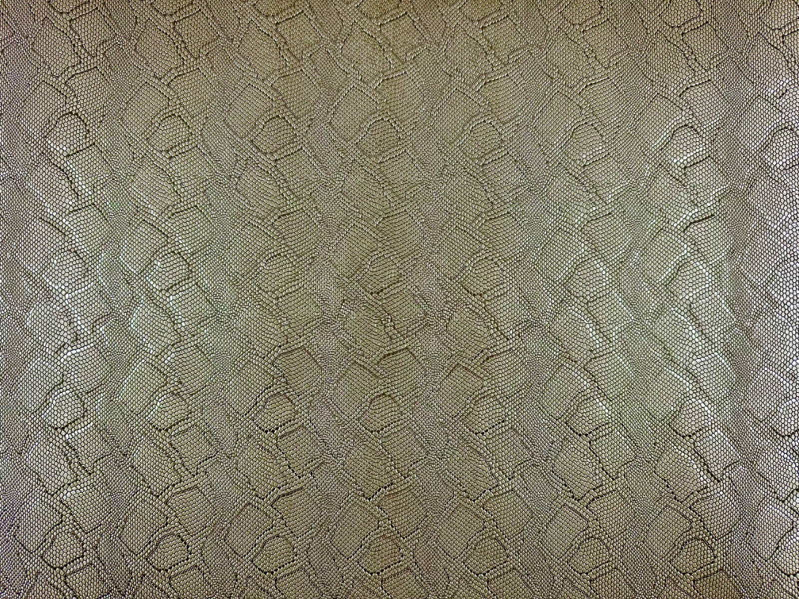 Croc Skin Leatherette Metallic Gold H338