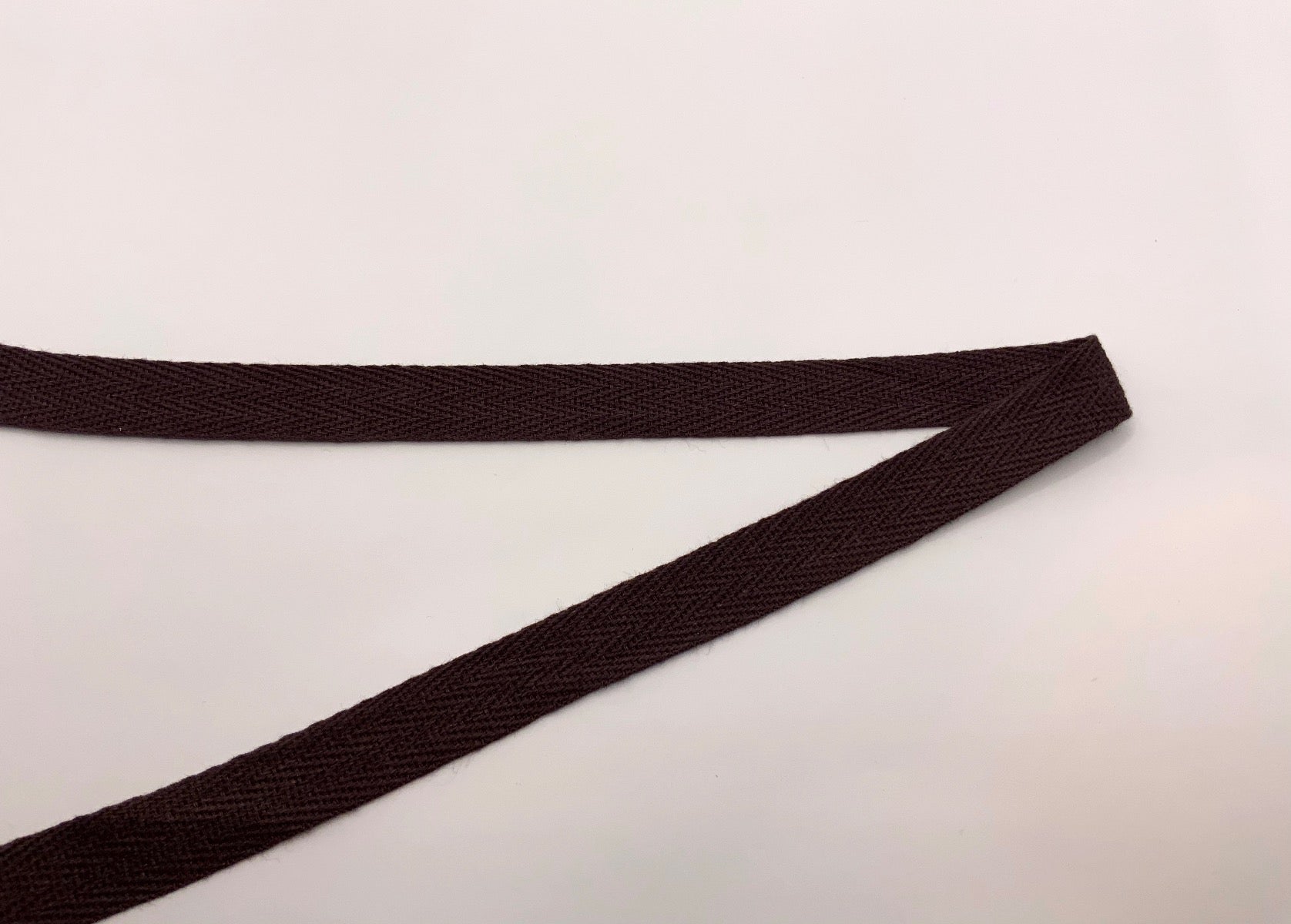 1/2" Cotton Tape Brown