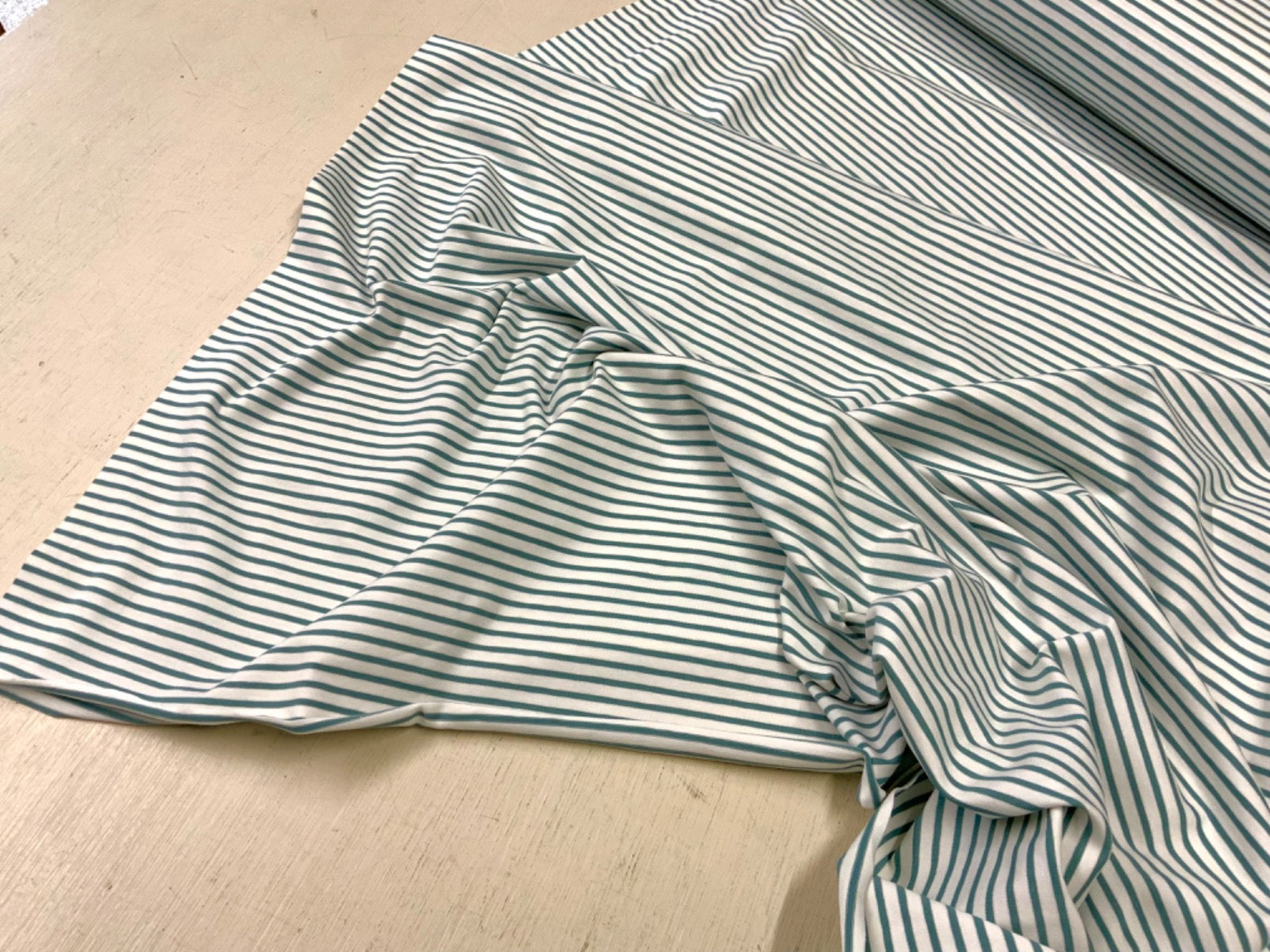W38 Breton Stripe Jersey Aqua