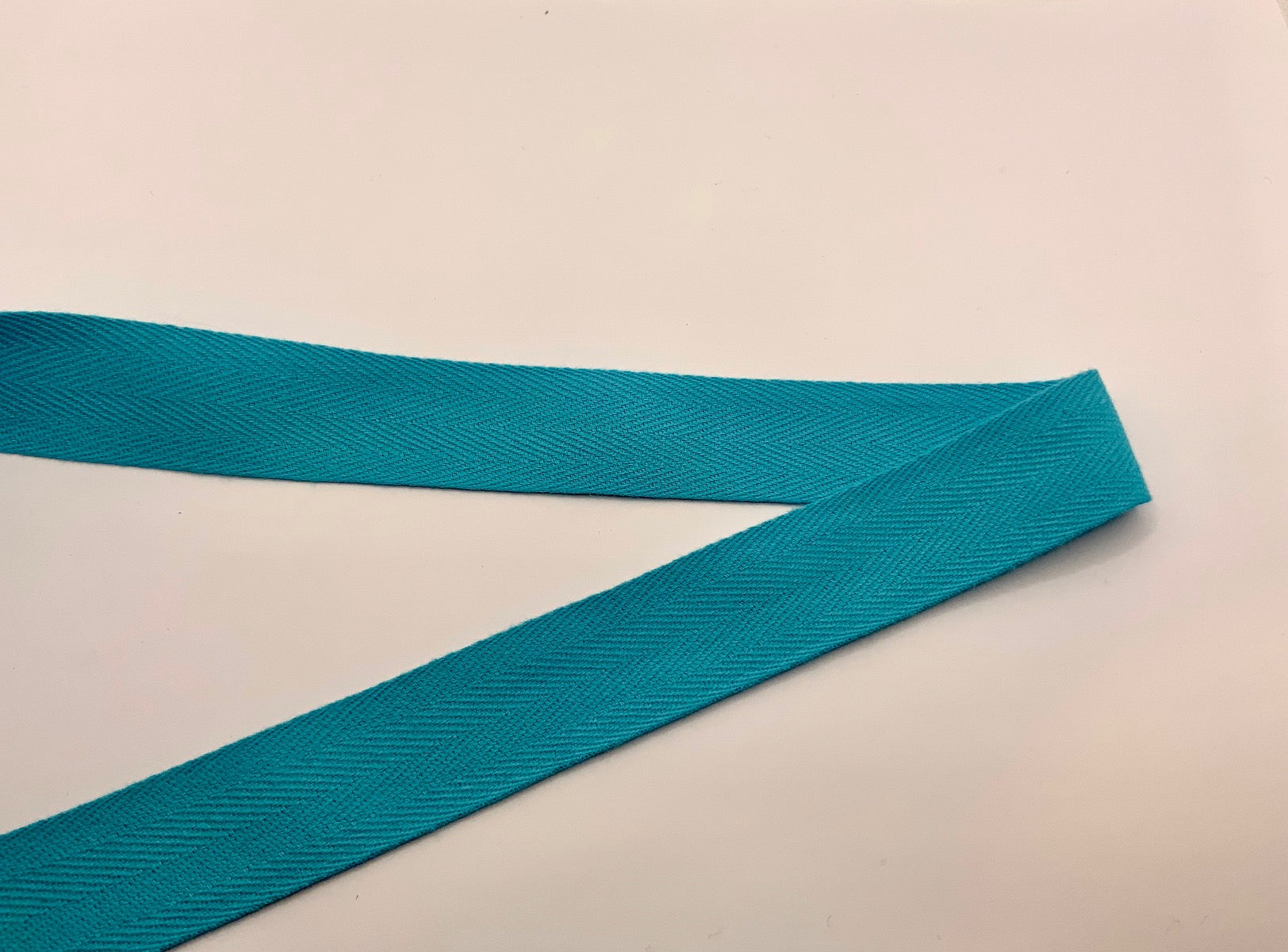 1" Cotton Tape Turquoise
