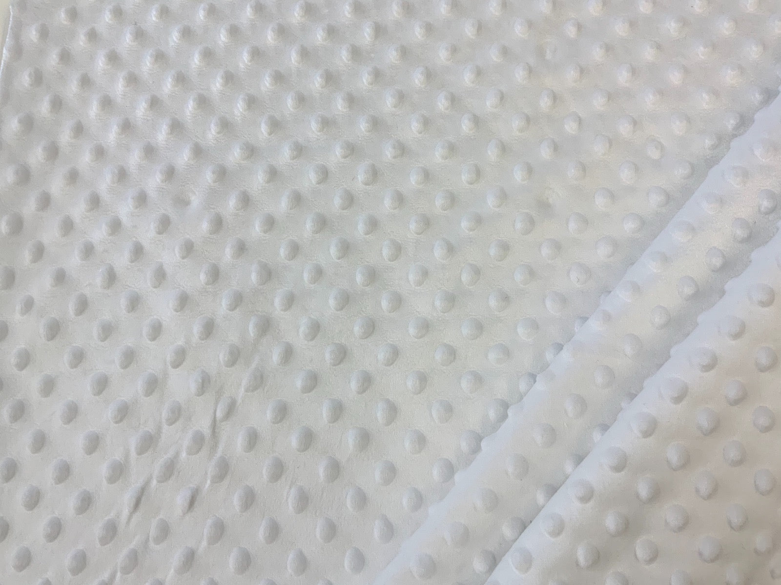 White Dimple Fur Fabric