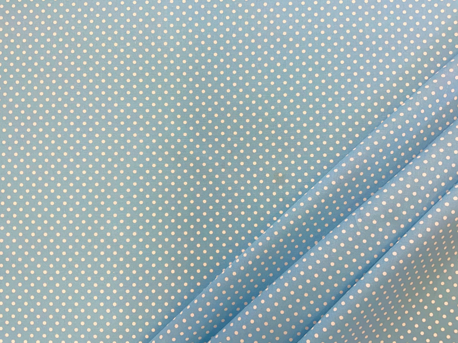 Spotty Cotton Poplin Powder Blue CP0009
