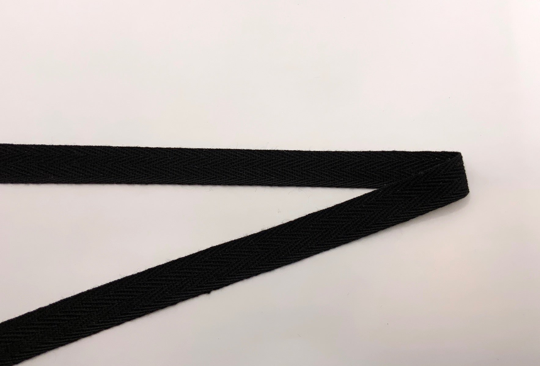 1/2" Cotton Tape Black