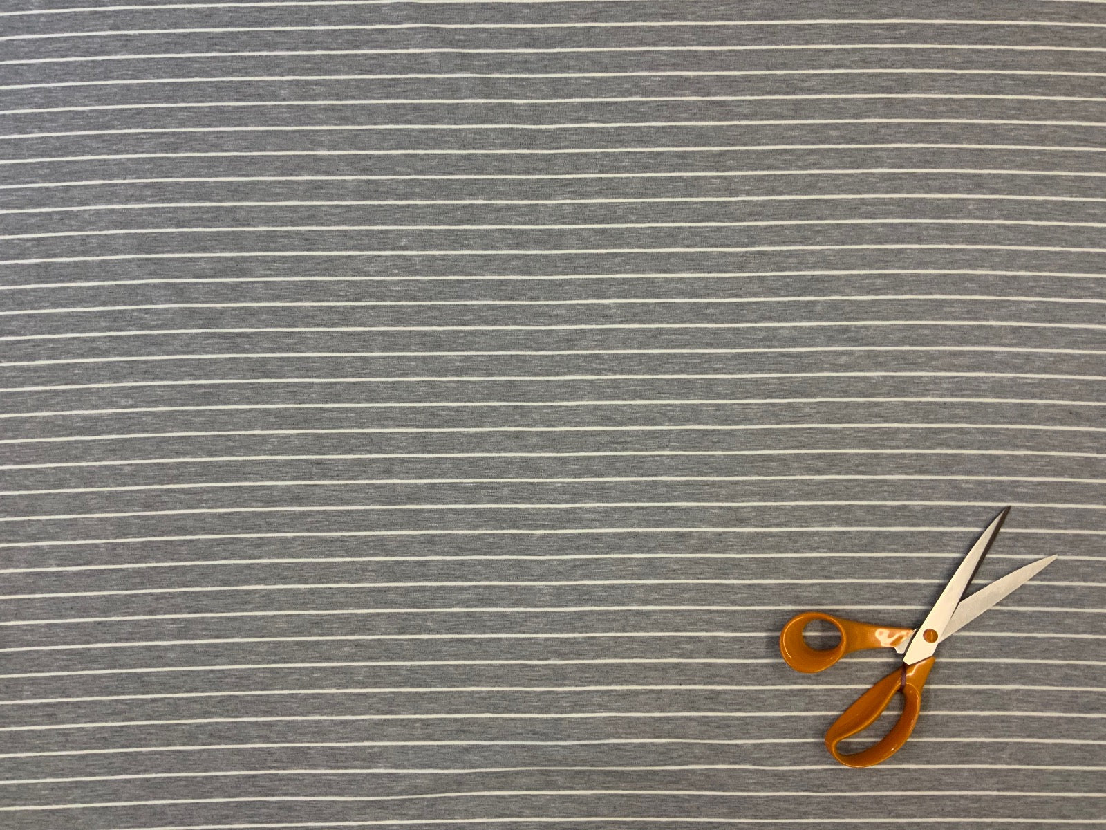 F239 Stripe Heavy Jersey Grey