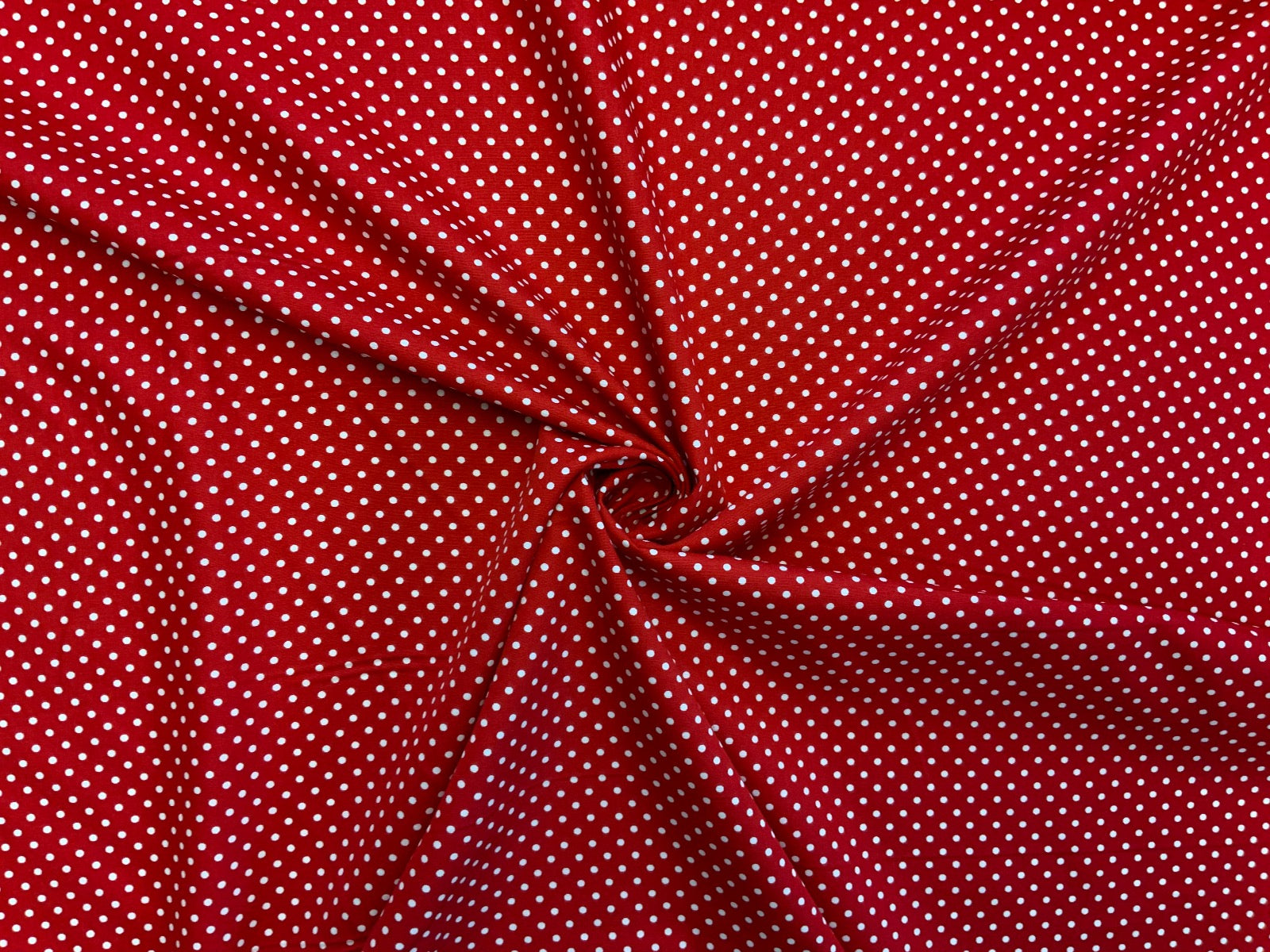 Spotty Cotton Poplin Red CP0009