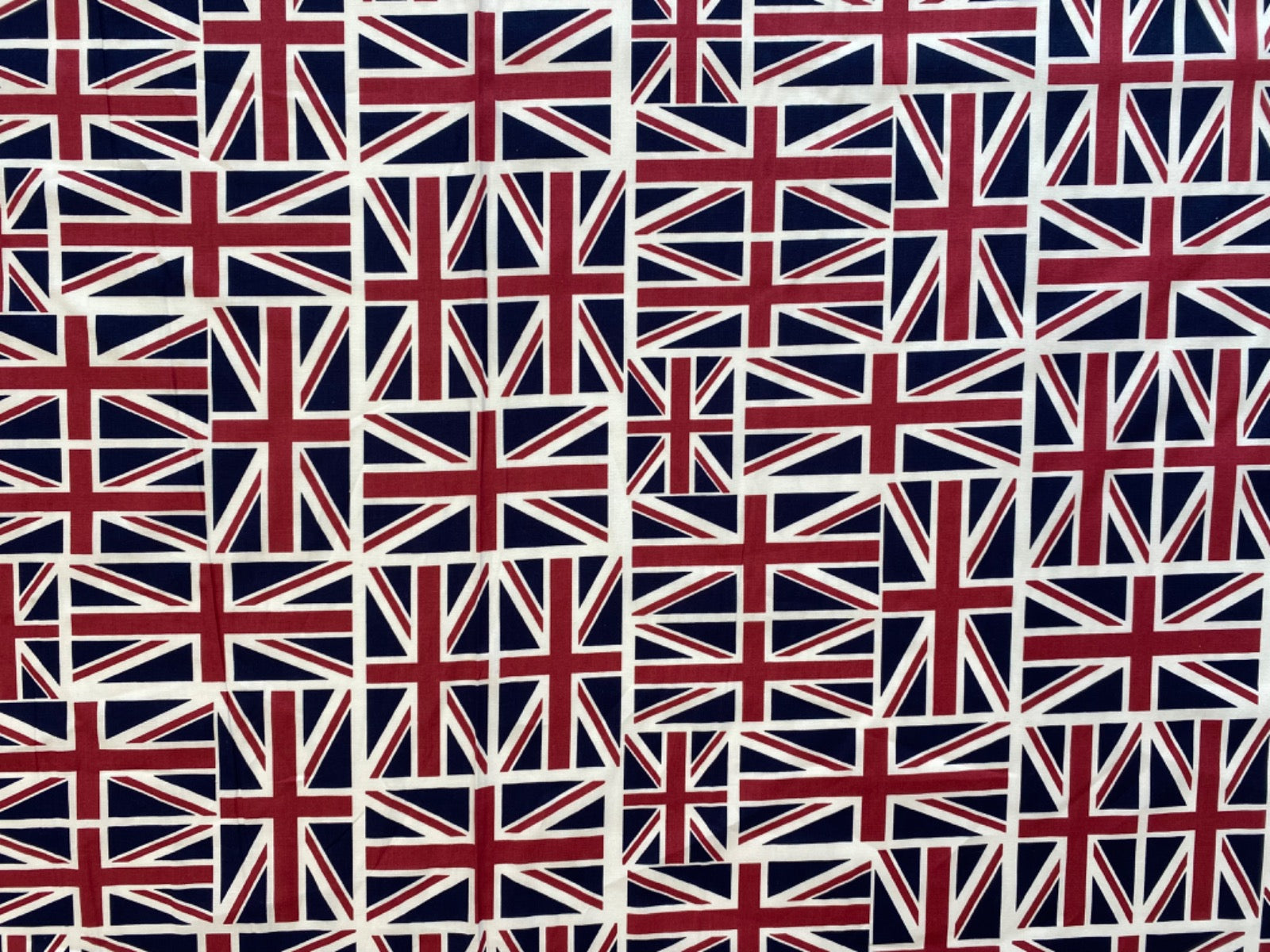 Union Jack Cotton Lawn Red White Blue Tex Ex 2706
