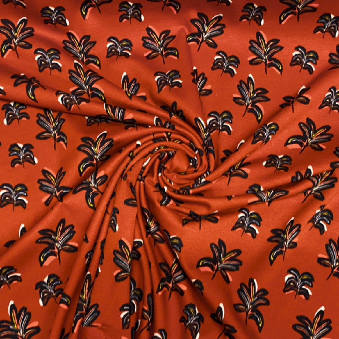 i460 Palm Cuddle Fur Backed Jersey Sweatshirt Rust