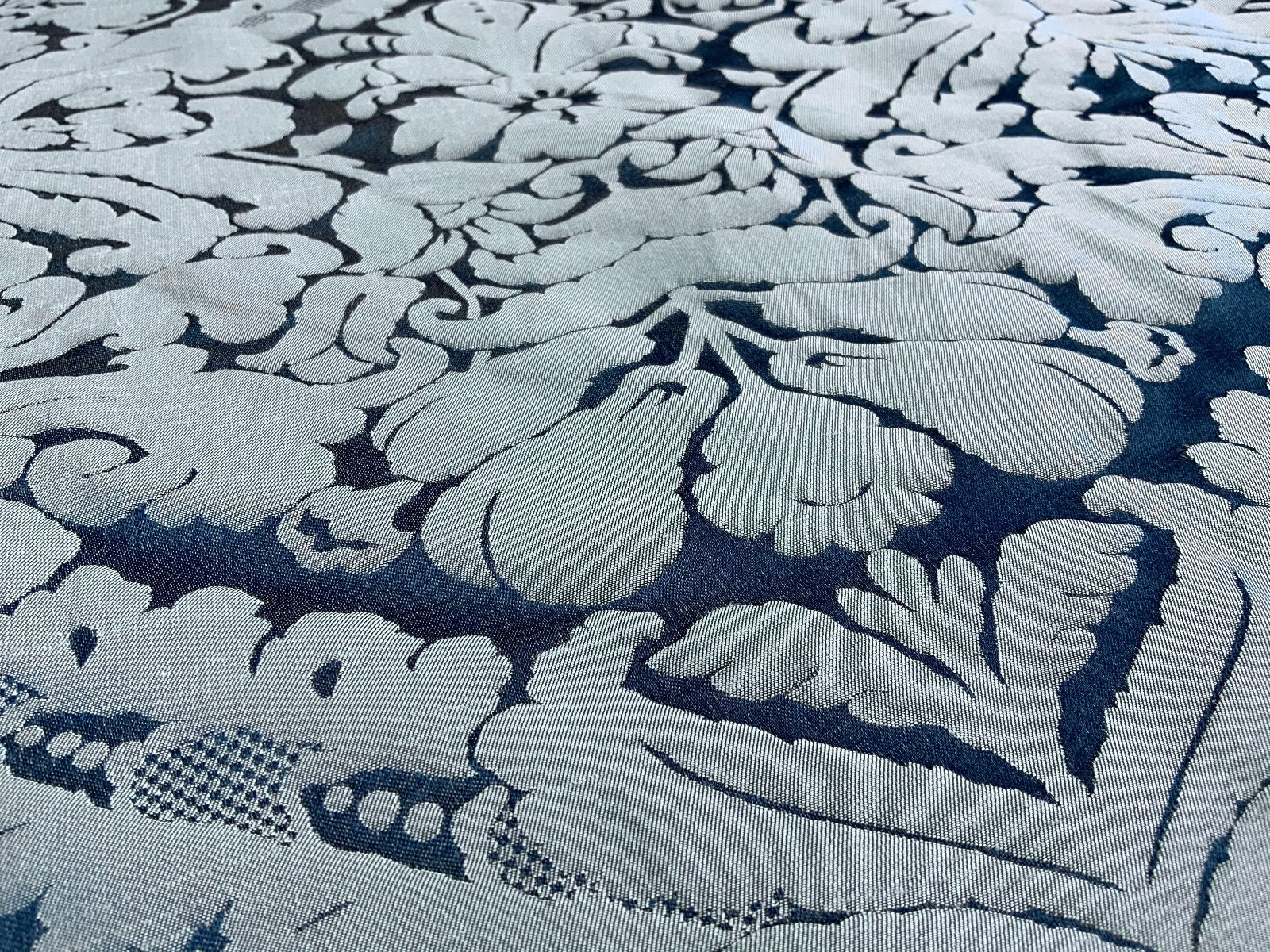 Dutch Damask Blue Aqua T453