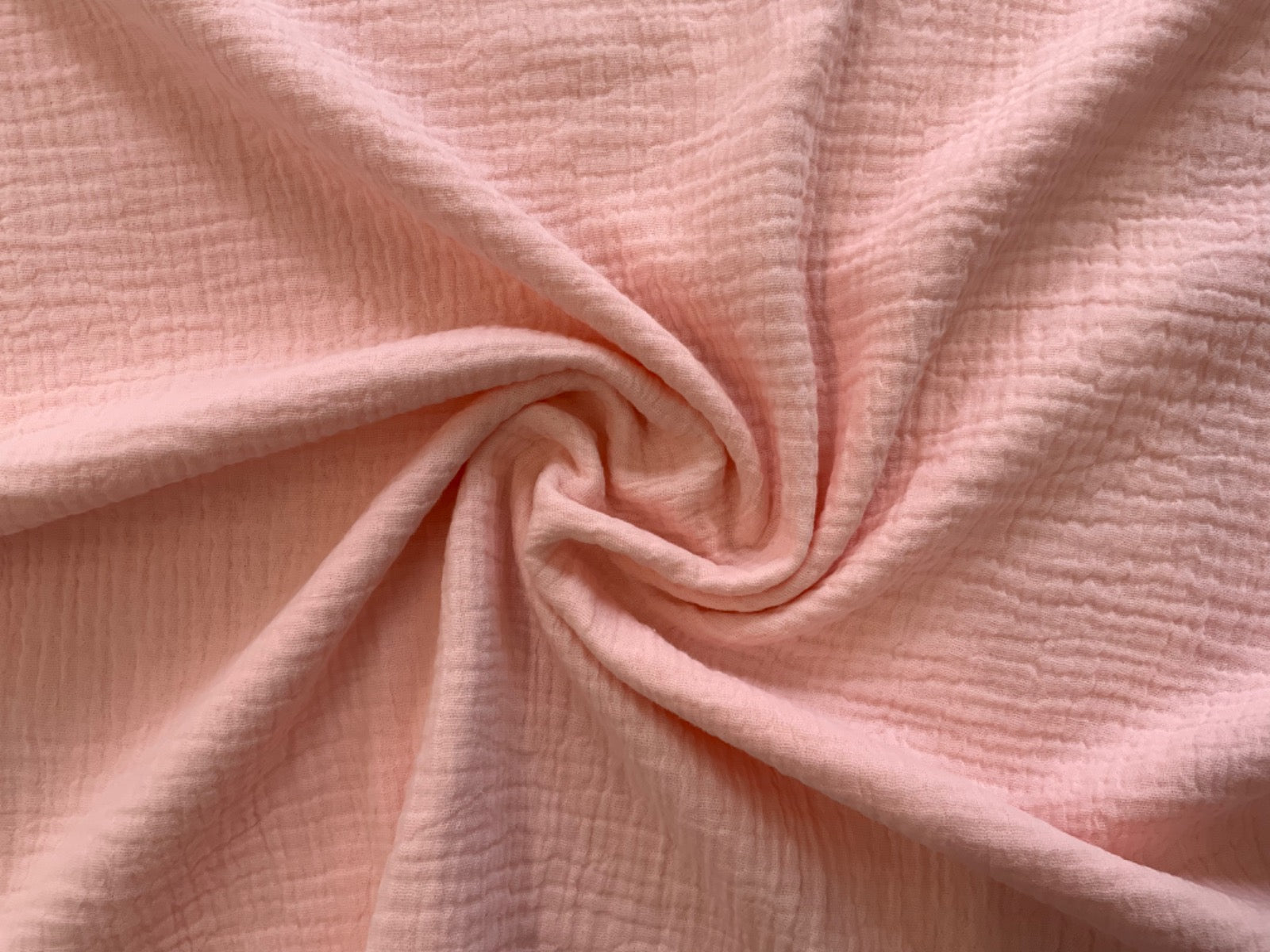 C641 Muslin Double Gauze Crinkle Pale Pink