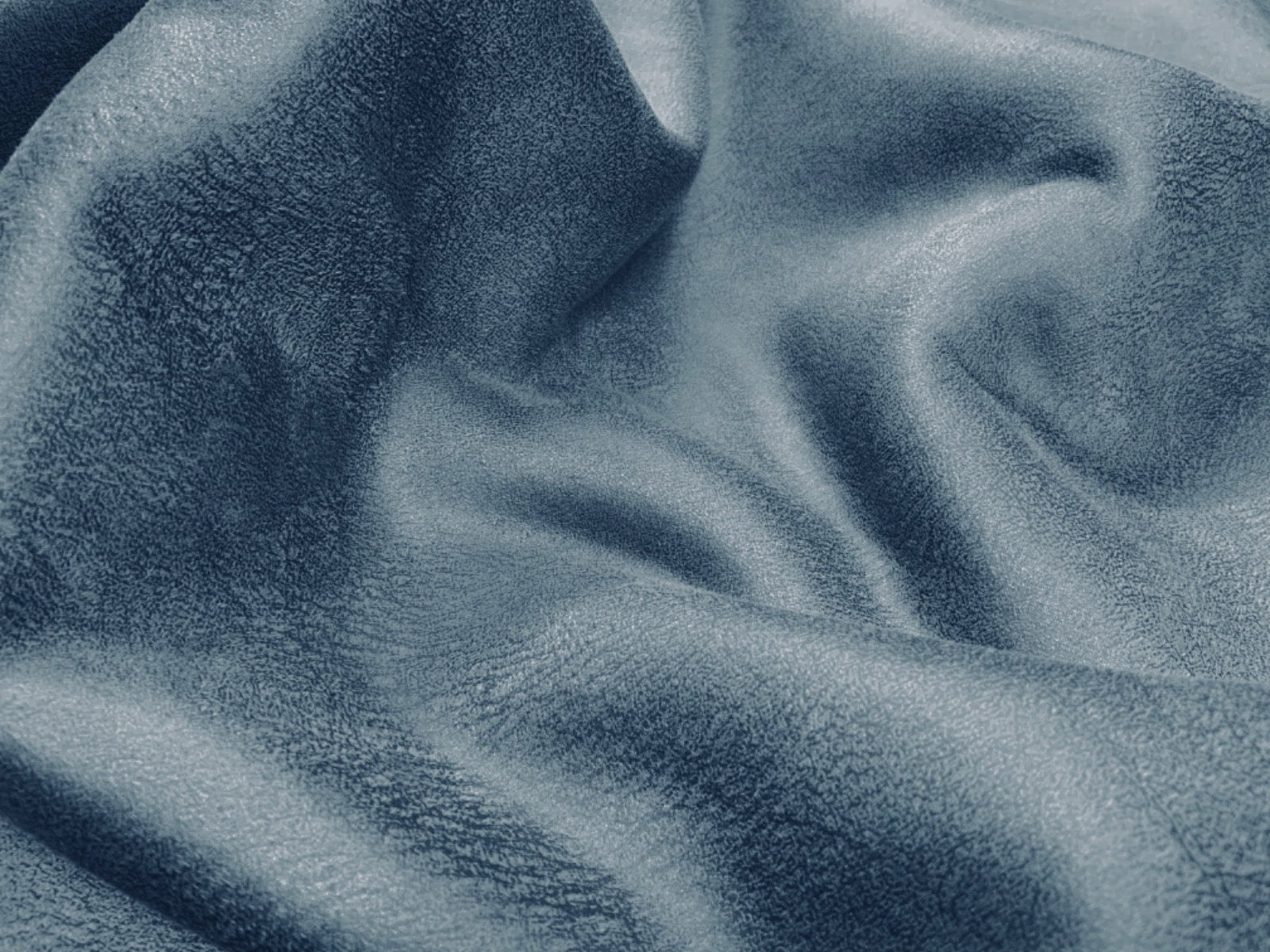 F351 Teddy Sherpa Fleece With Knitted Suede Reverse Petrol