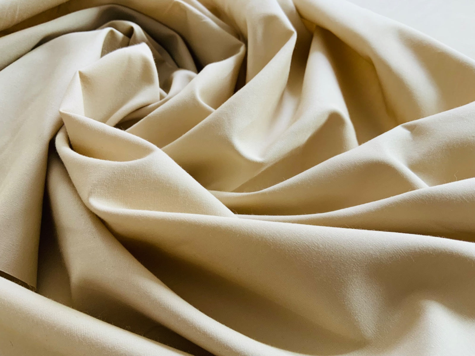 Plain Cotton Poplin Beige CP0001