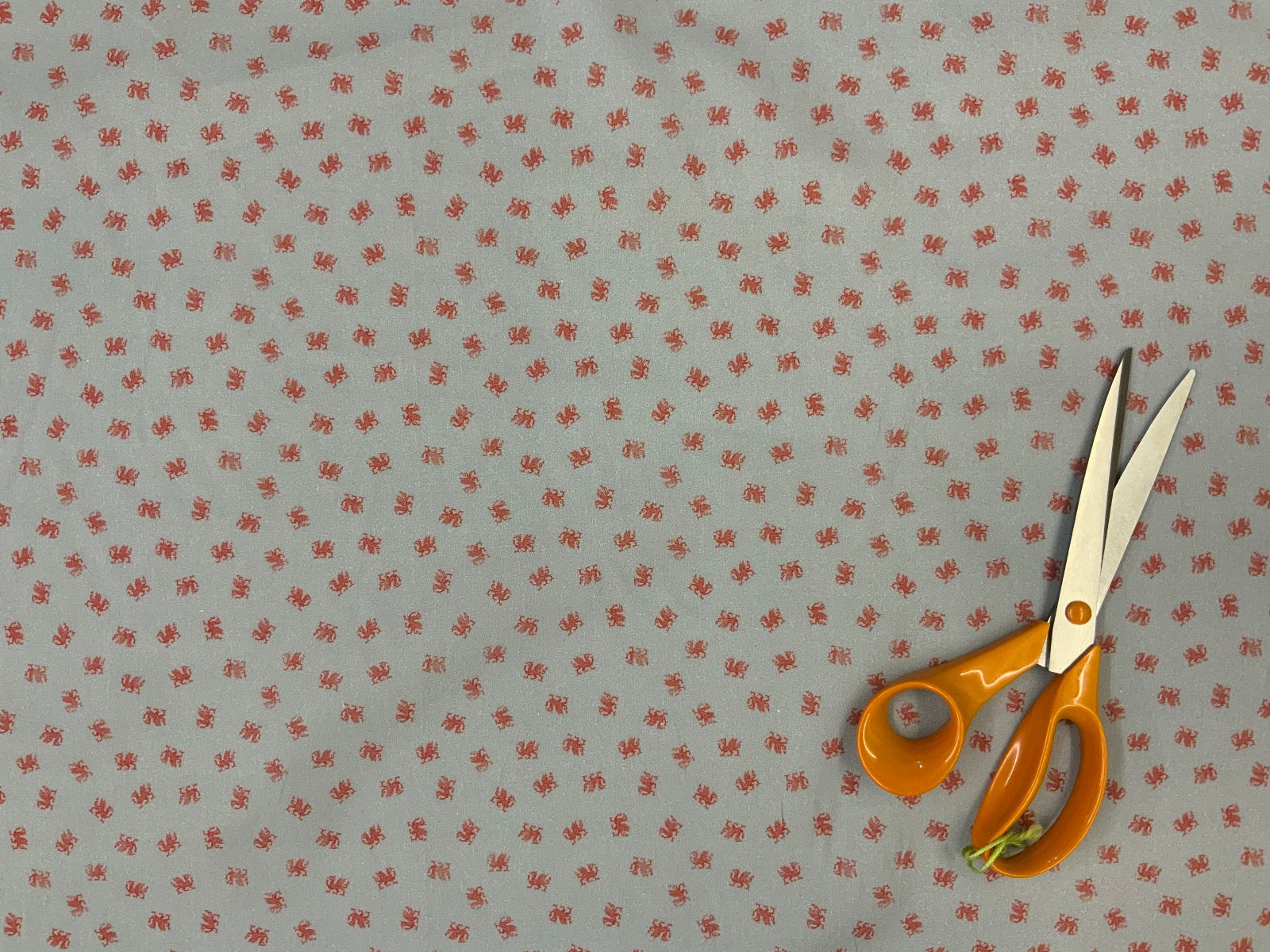 S114 Welsh Dragon Dress Cotton Grey