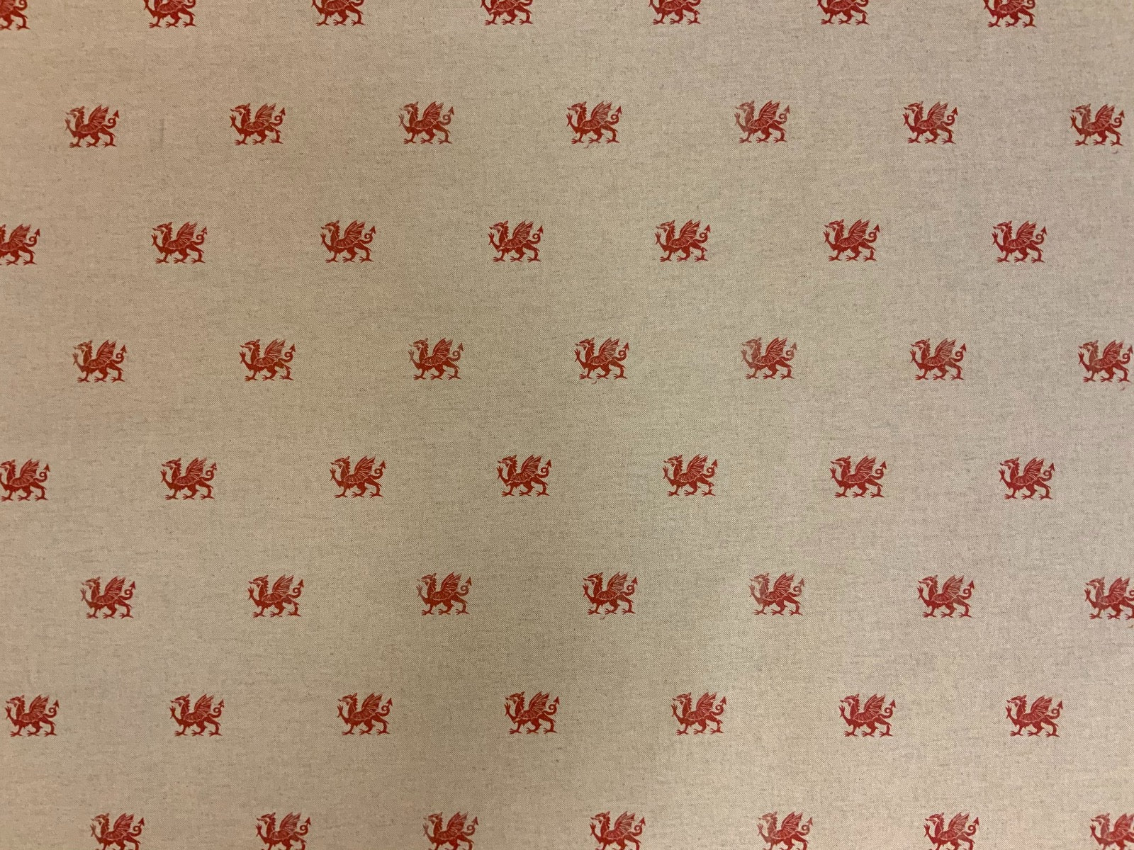 Welsh dragon stamp Oilcloth S63