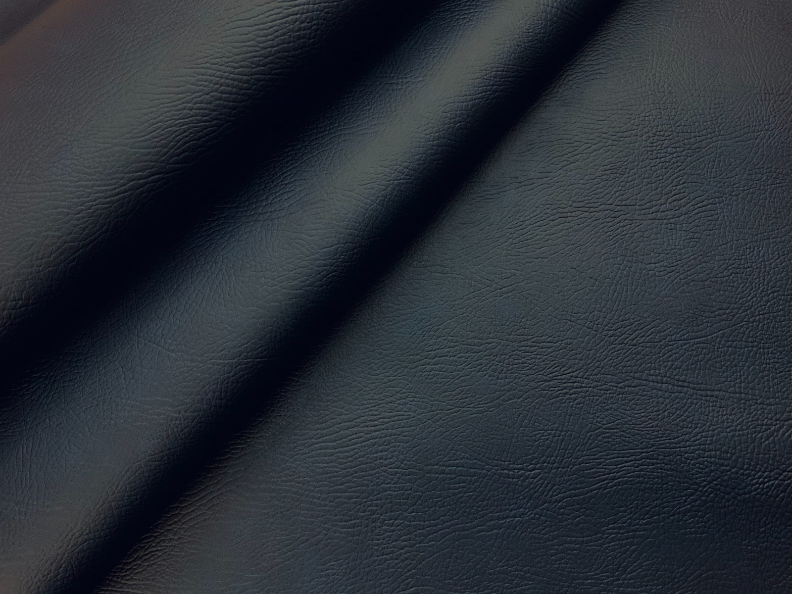 Flame Retardant Faux Leatherette Fabric Navy