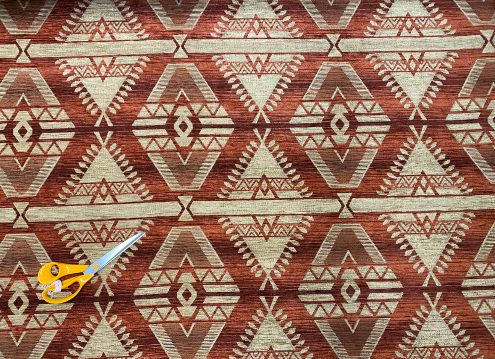 Tex Ex 2687 Inca Ikat FR Chenille Fire
