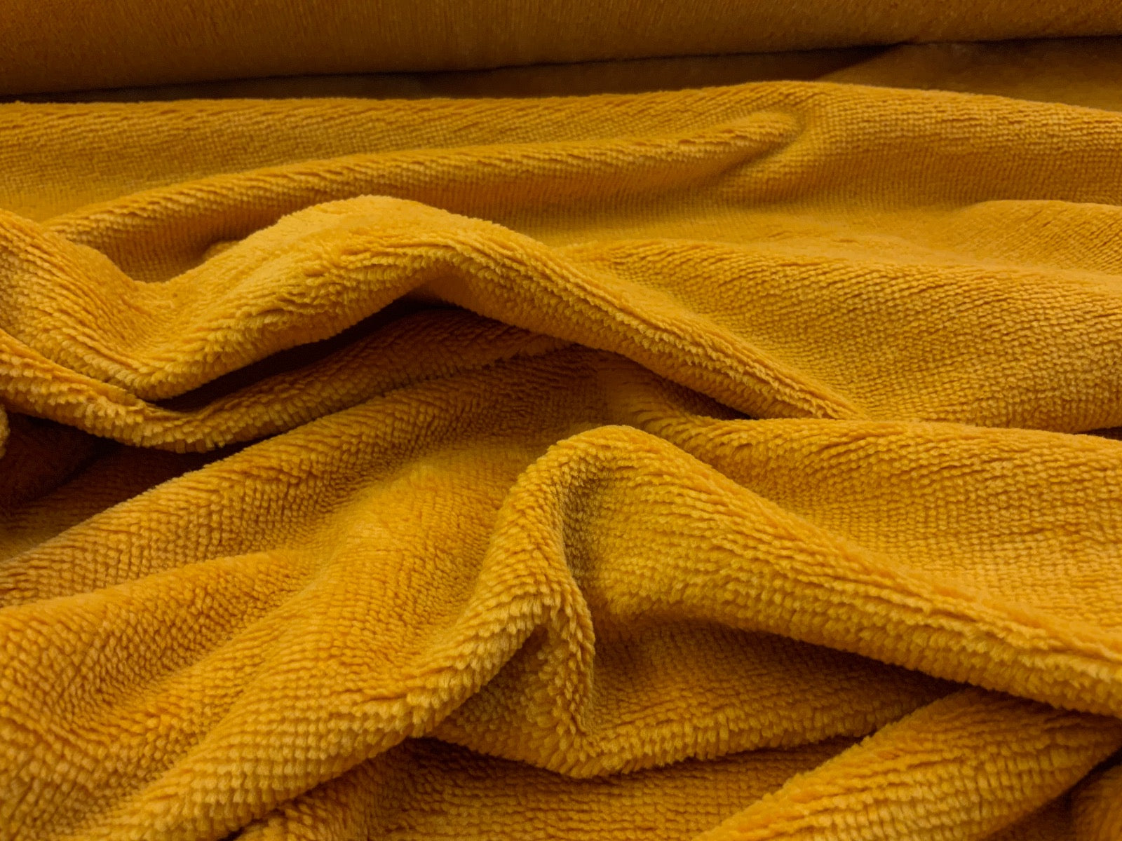 NEW Bamboo Towelling Mustard B286