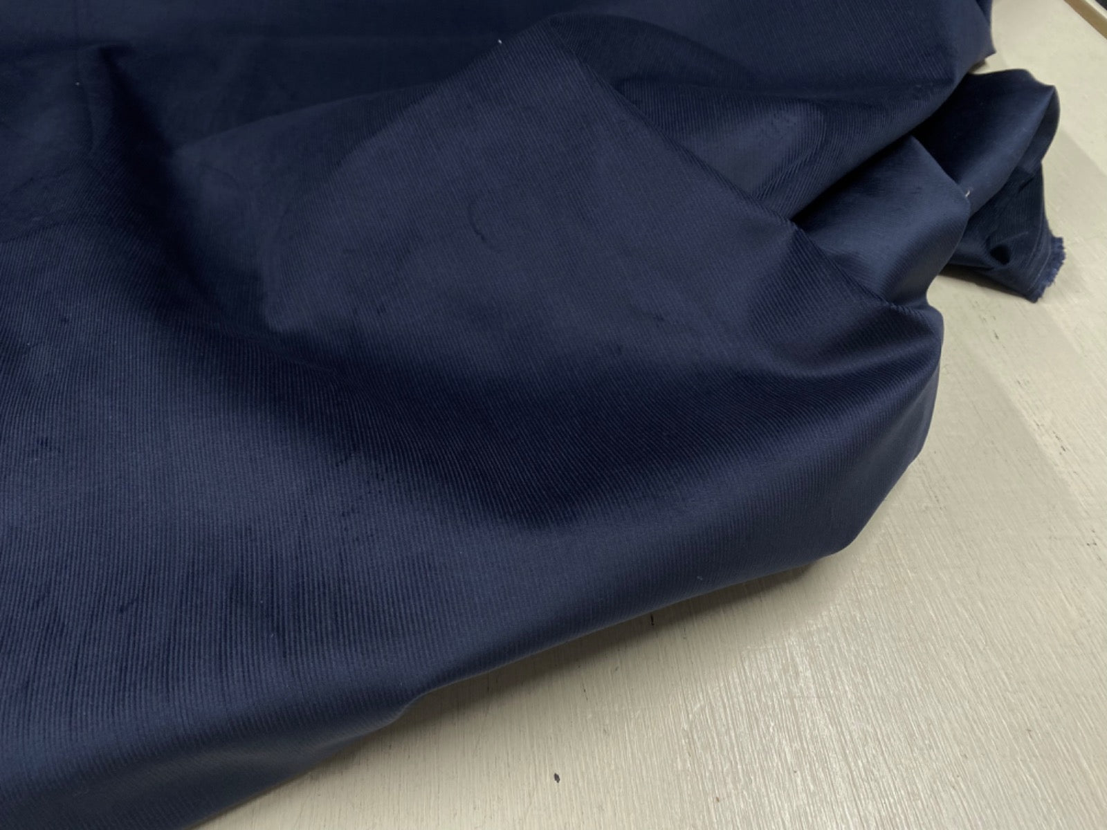 F371 Ex Designer 18 Wale Stretch Corduroy Navy