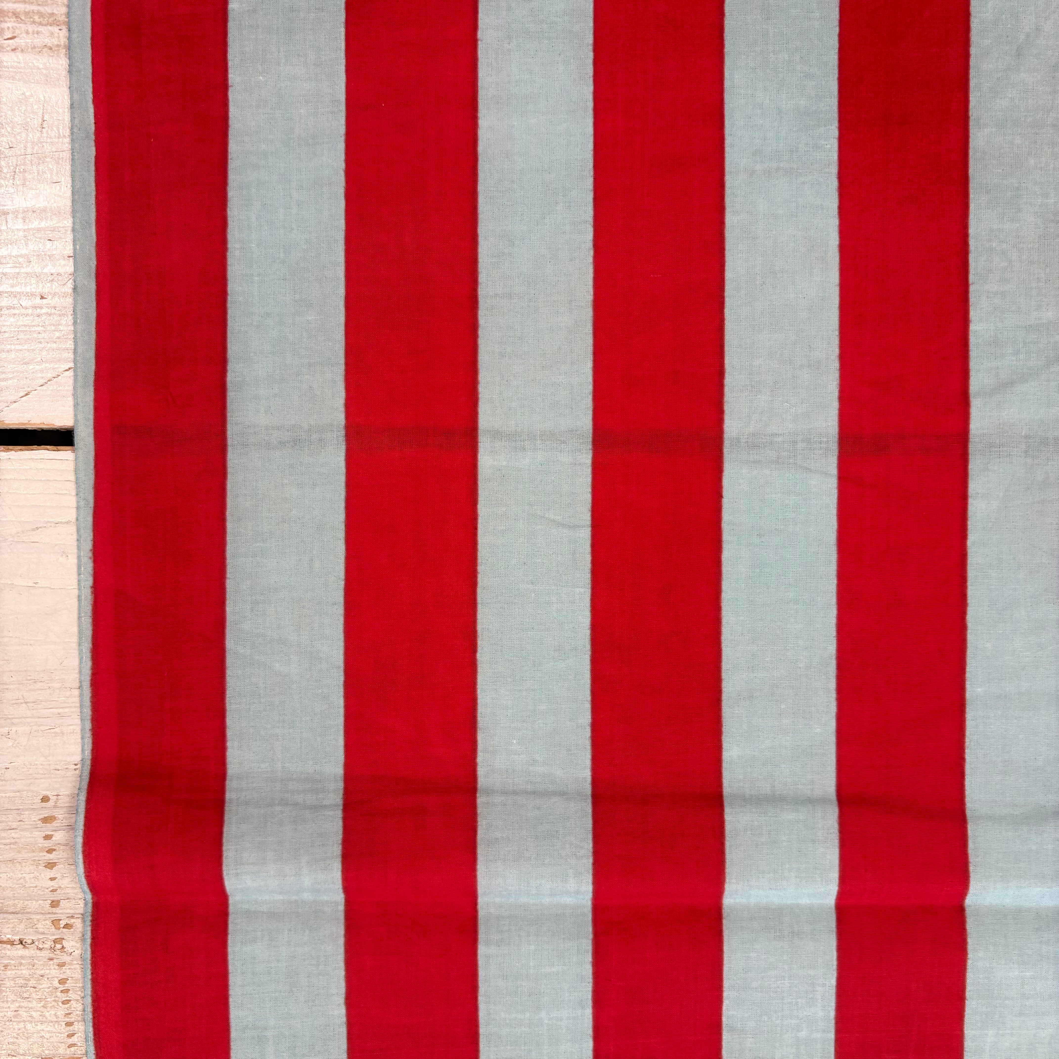 Beach Stripe Indian Print Tex Ex 3017 Fabric Folded