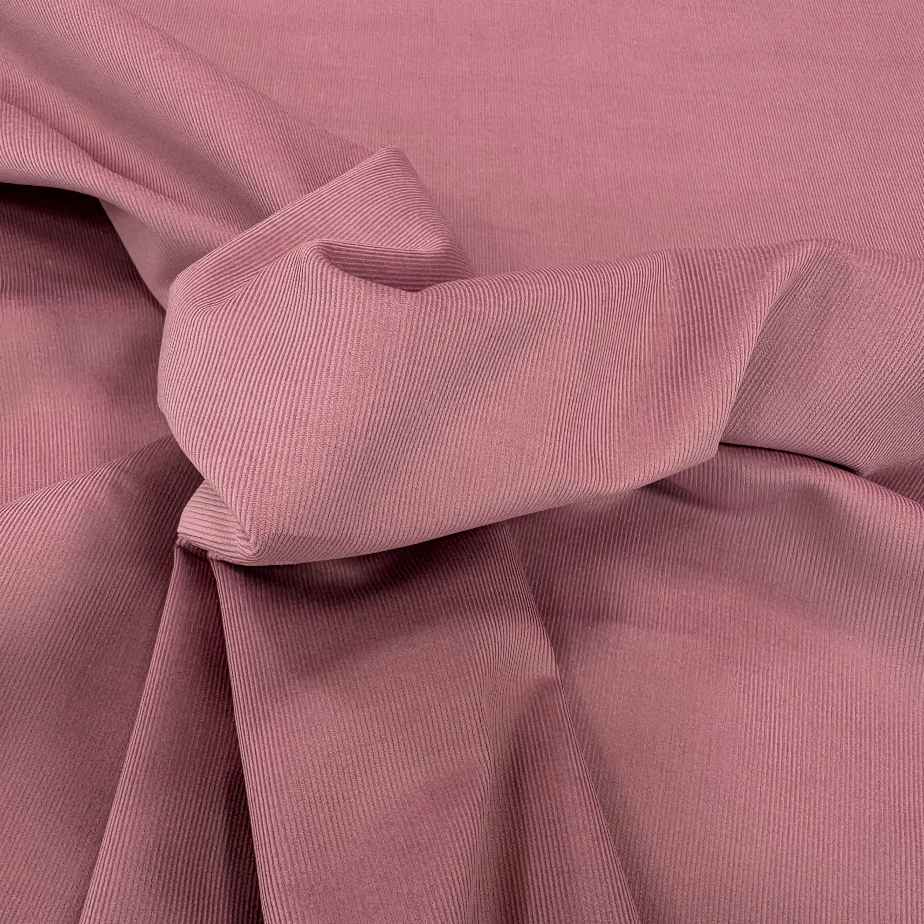 C847 21 Wale Needlecord Lavender Fabric Gathered