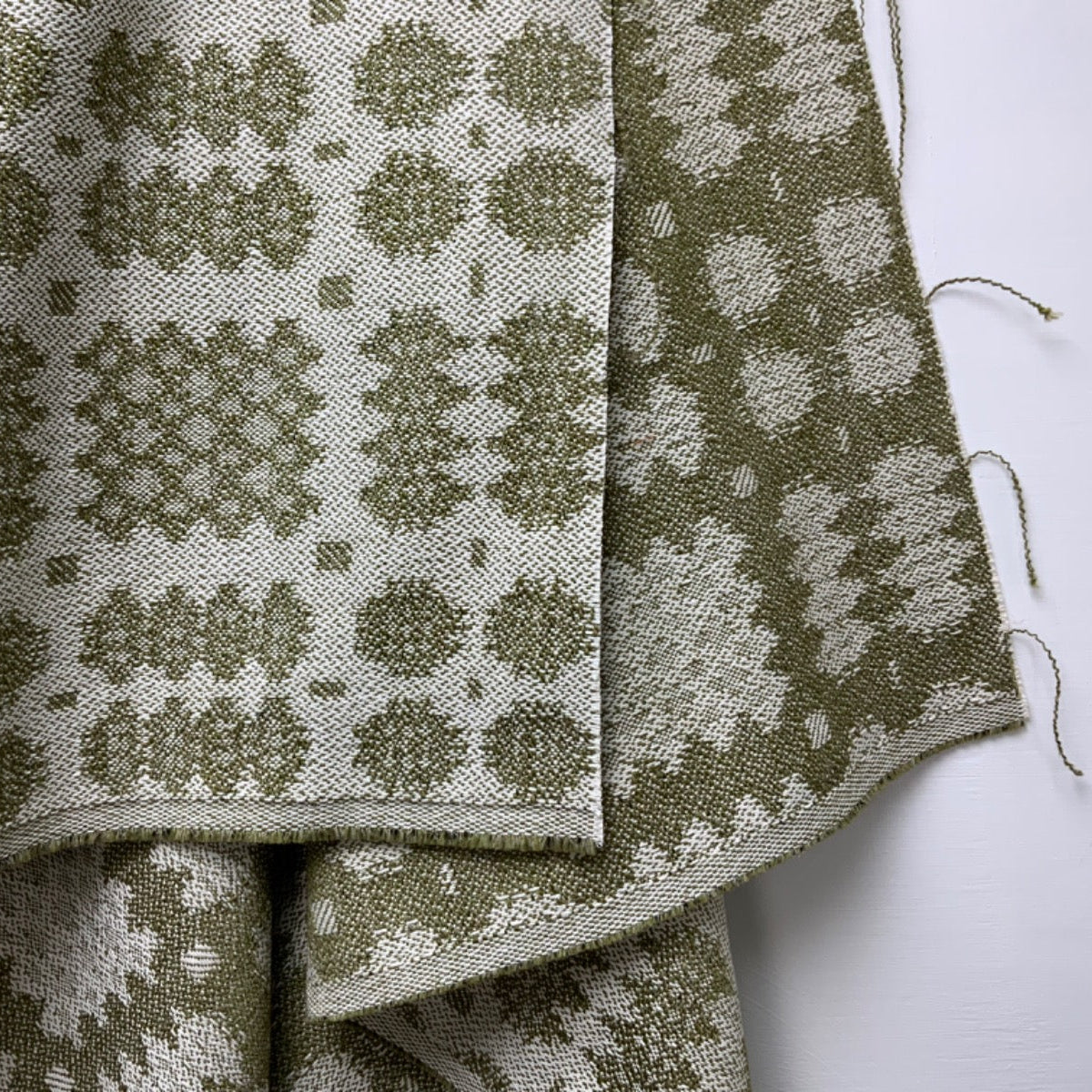 Cadair Welsh Blanket Rustic Weave Moss S272 Fabric