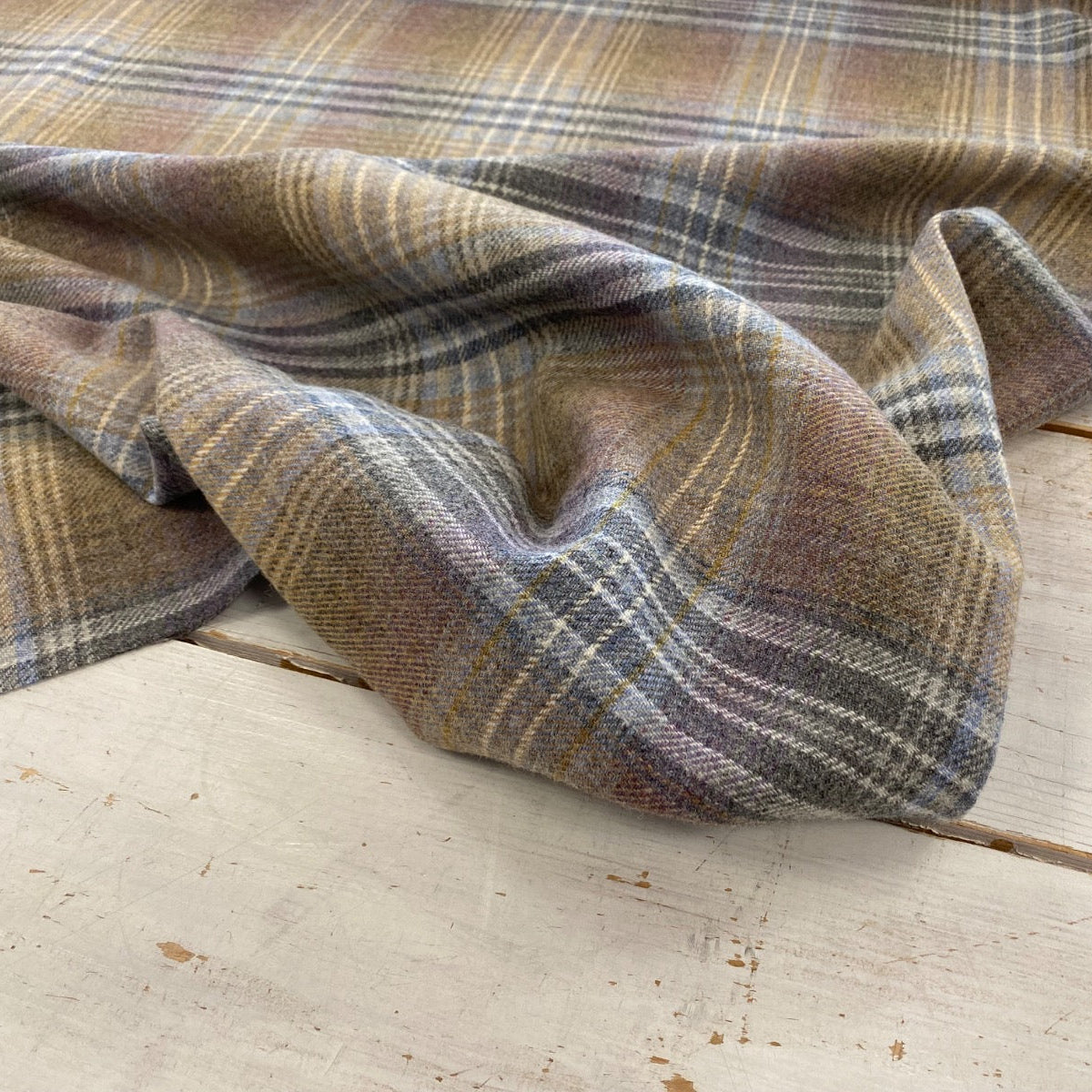 Chess Balmoral Heather 100% Wool Tartan Fabric