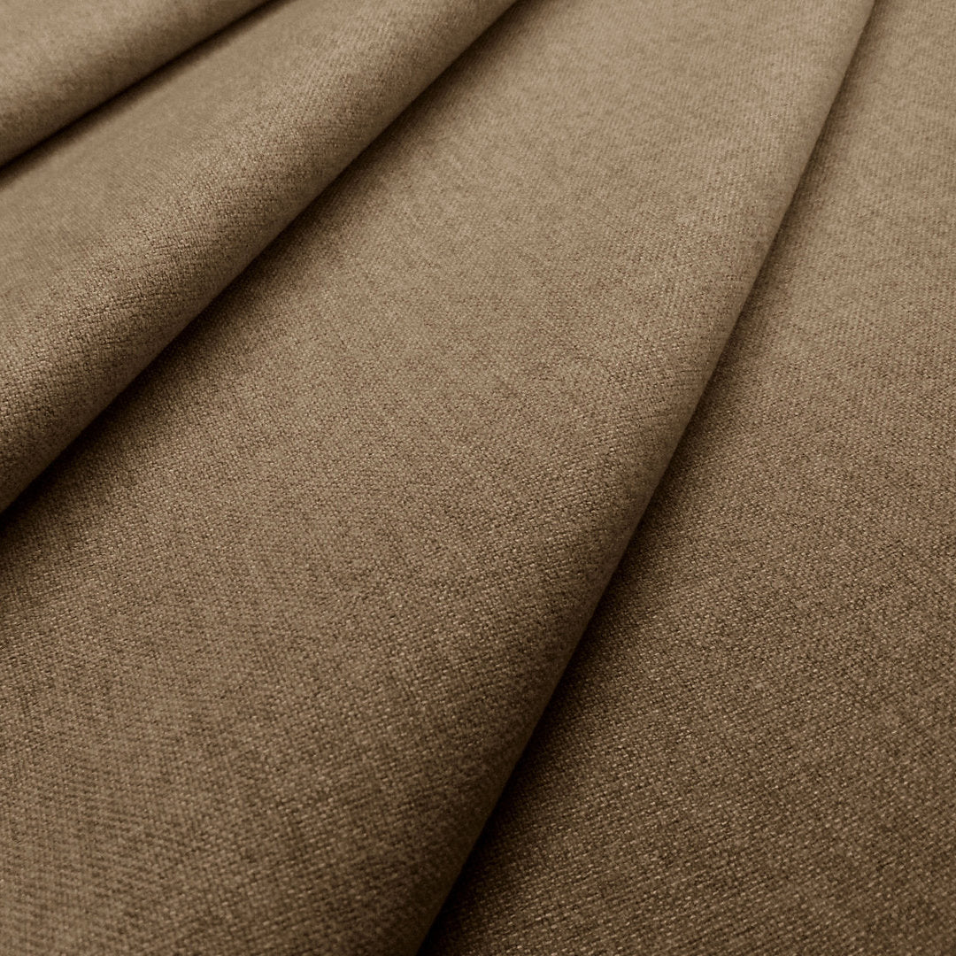 clarke and Clarke highlander mocha brown fabric swatch