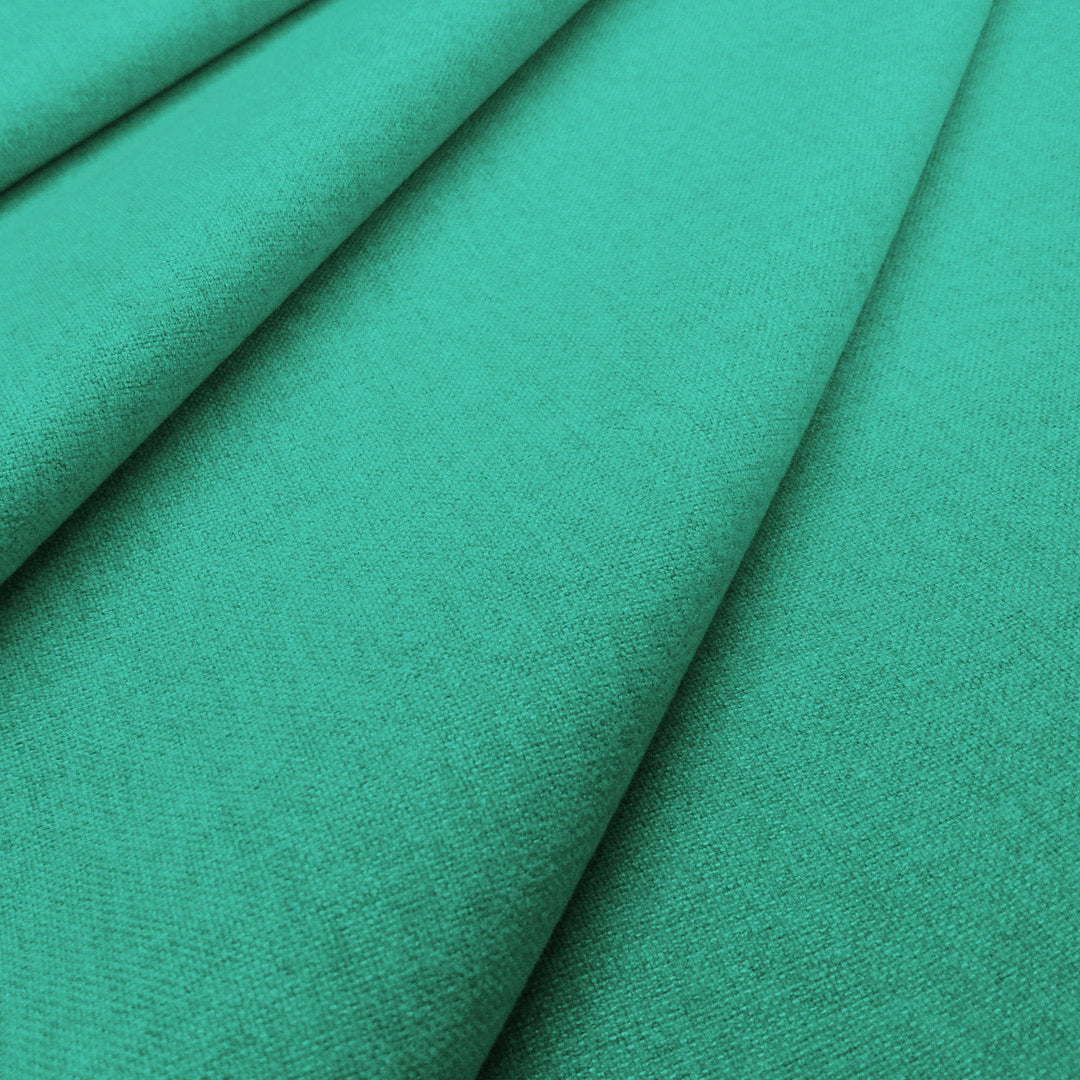 clarke and Clarke highlander teal green fabric swatch