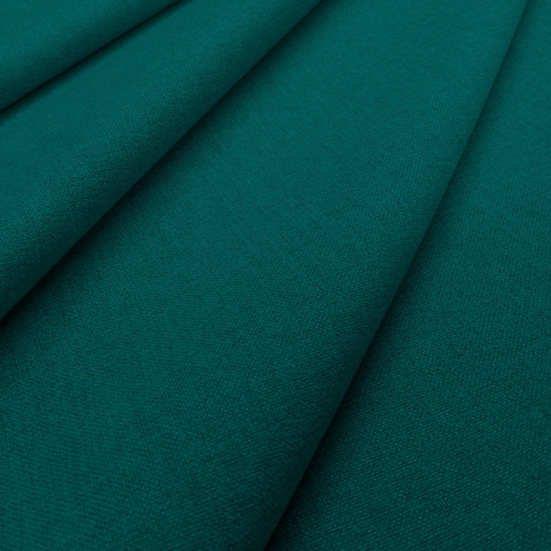 clarke and Clarke highlander peacock blue fabric swatch