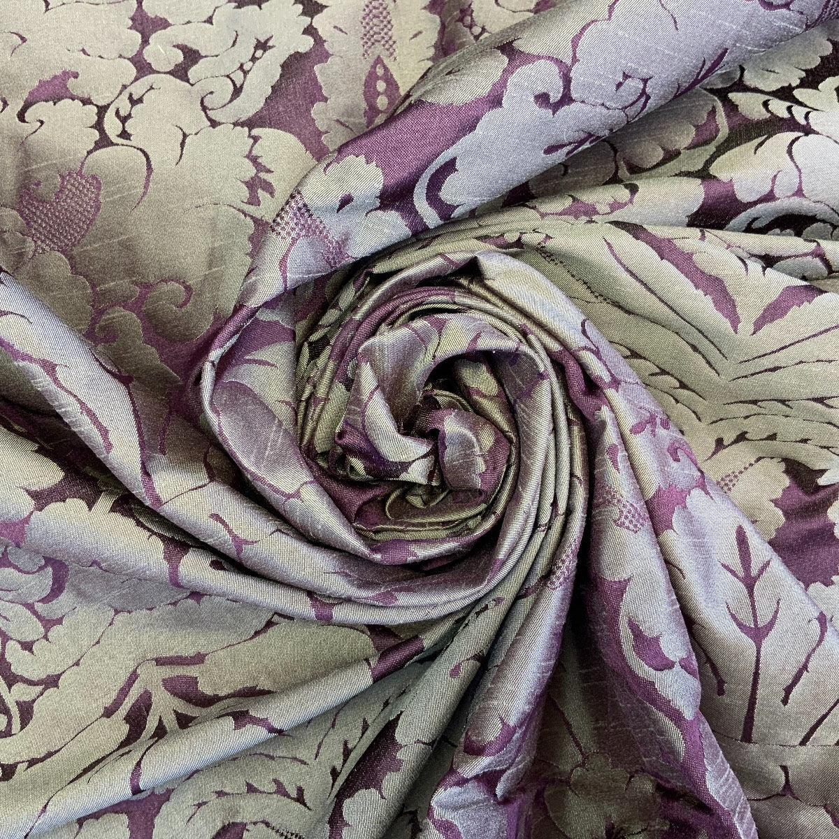 Dutch Damask Plum Gold T455 fabric