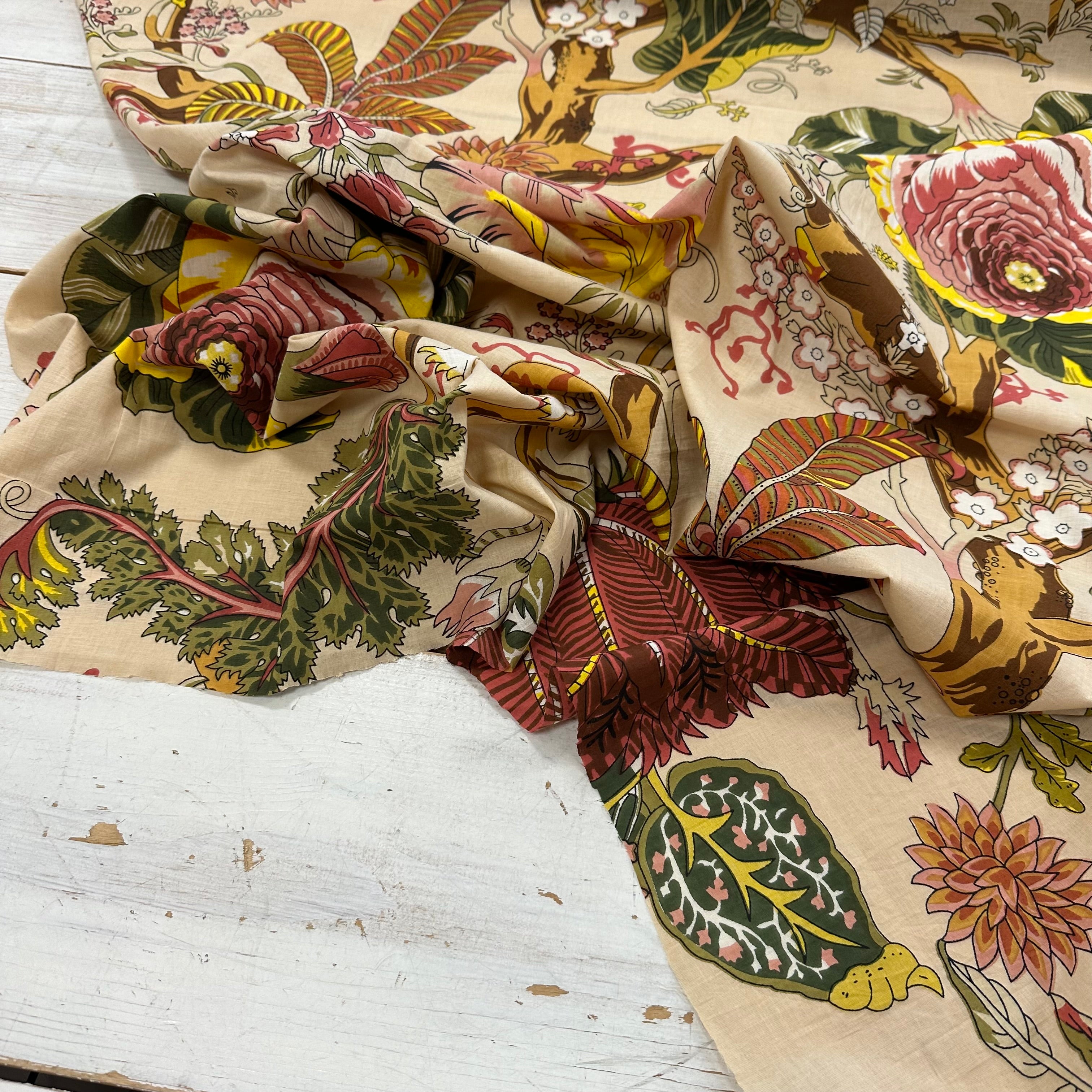 Bold Blooms Indian Print Clay Tex Ex 2998