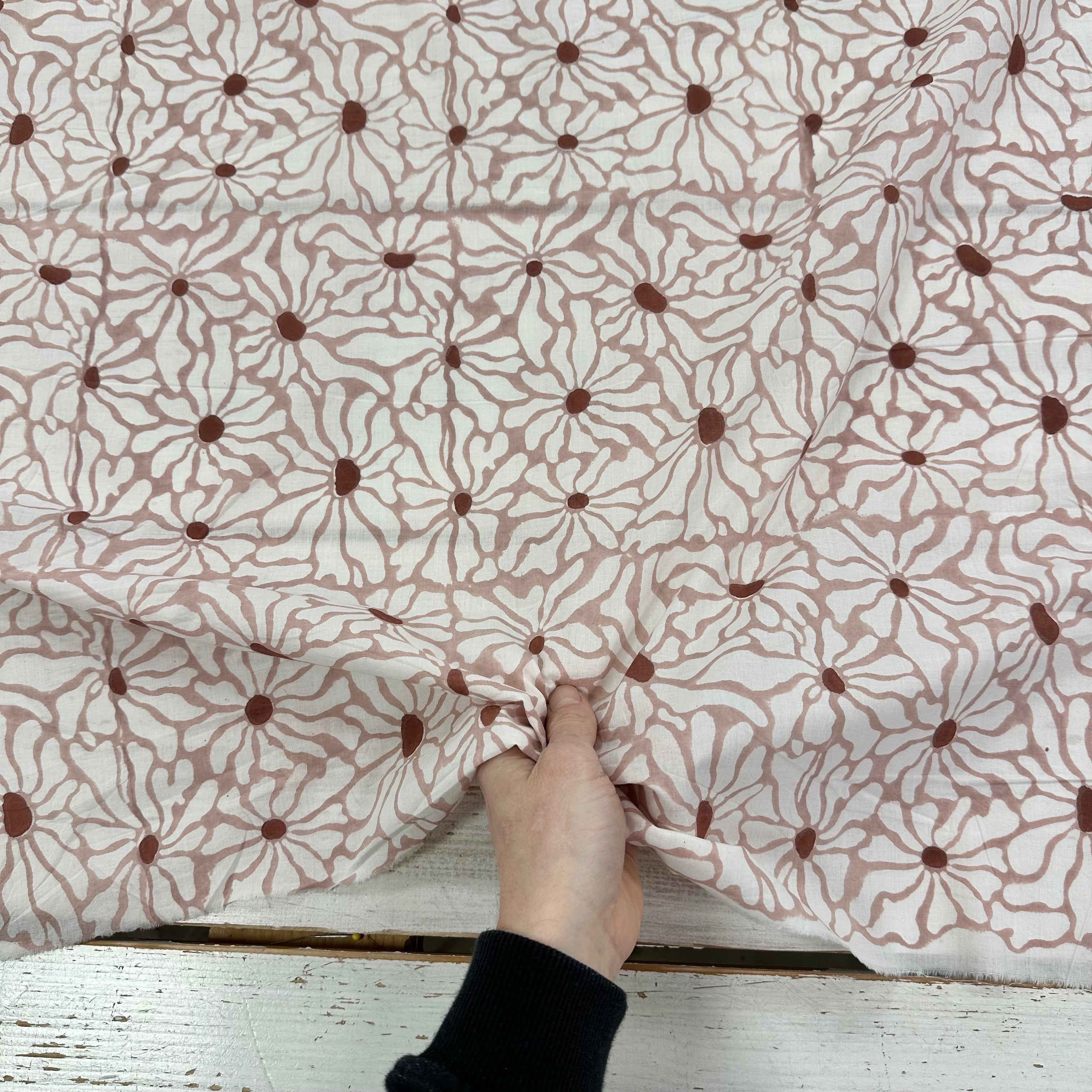 Floating Flowers Indian Print Pink Tex Ex 2960