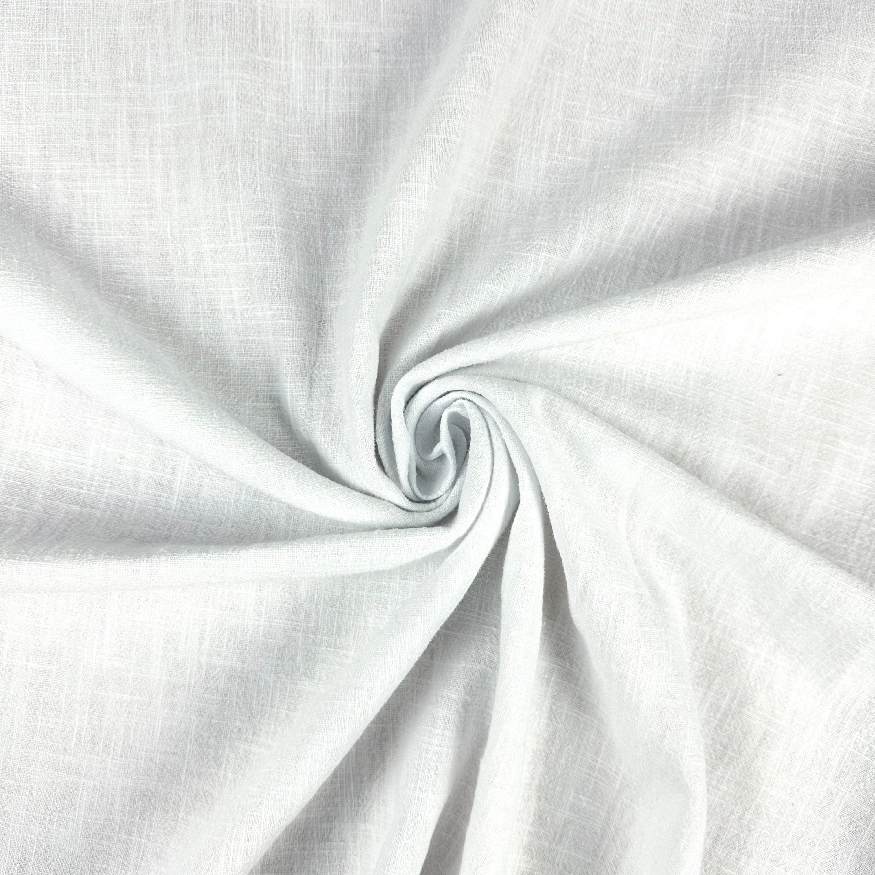 Textured Washed Linen White T562