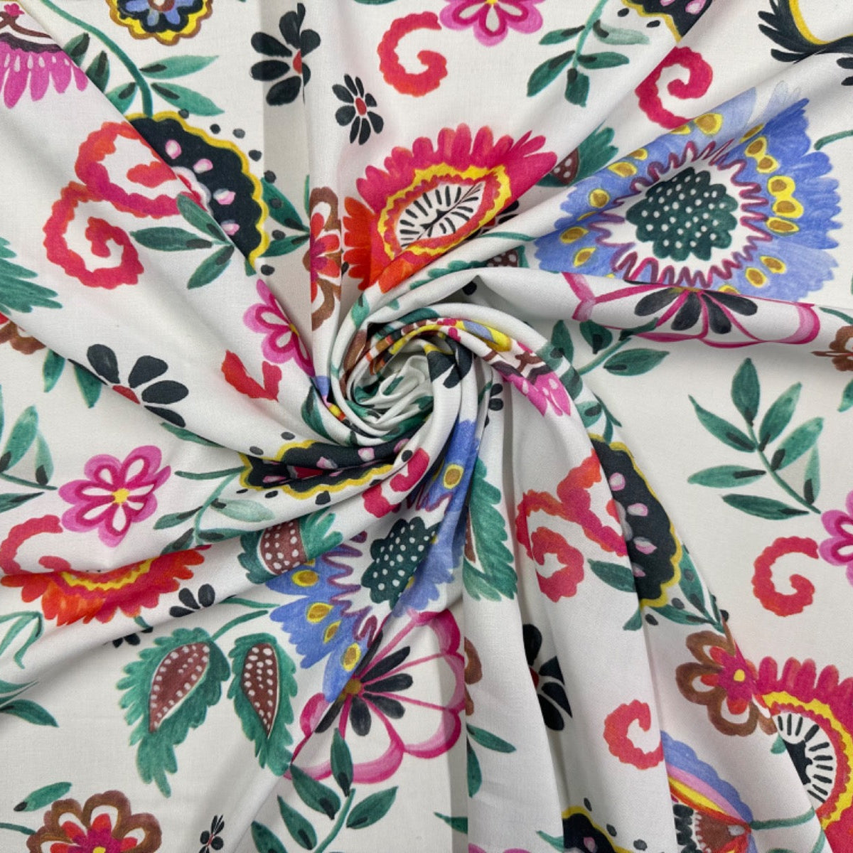 H366 Folklore Viscose Multi Fabric