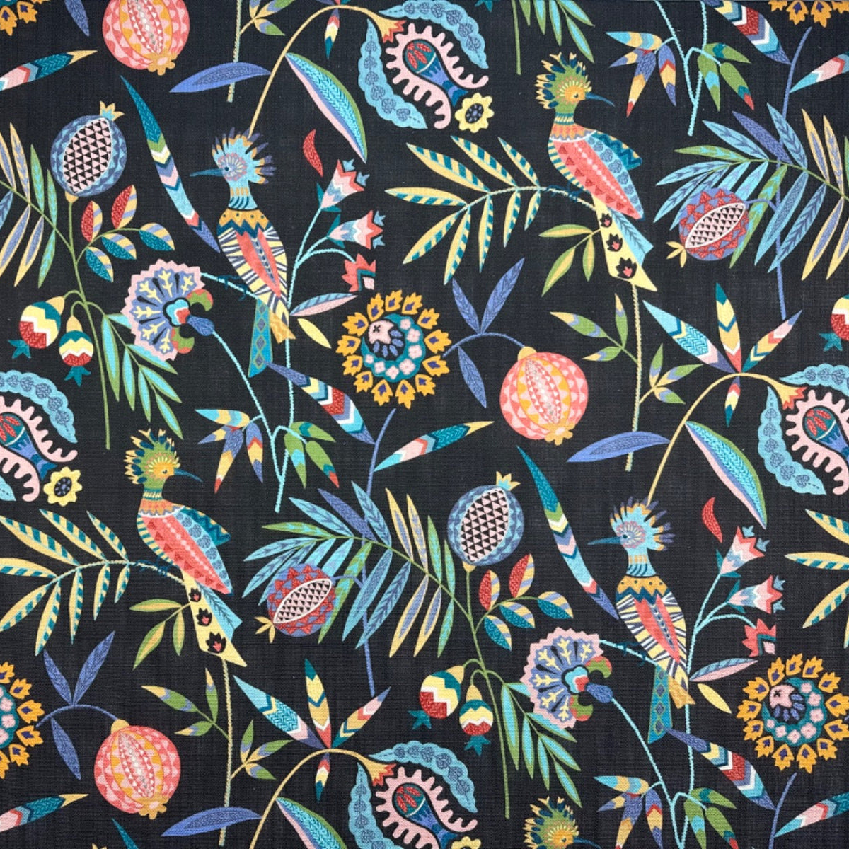 ILiv Hoopoe Charcoal Fabric