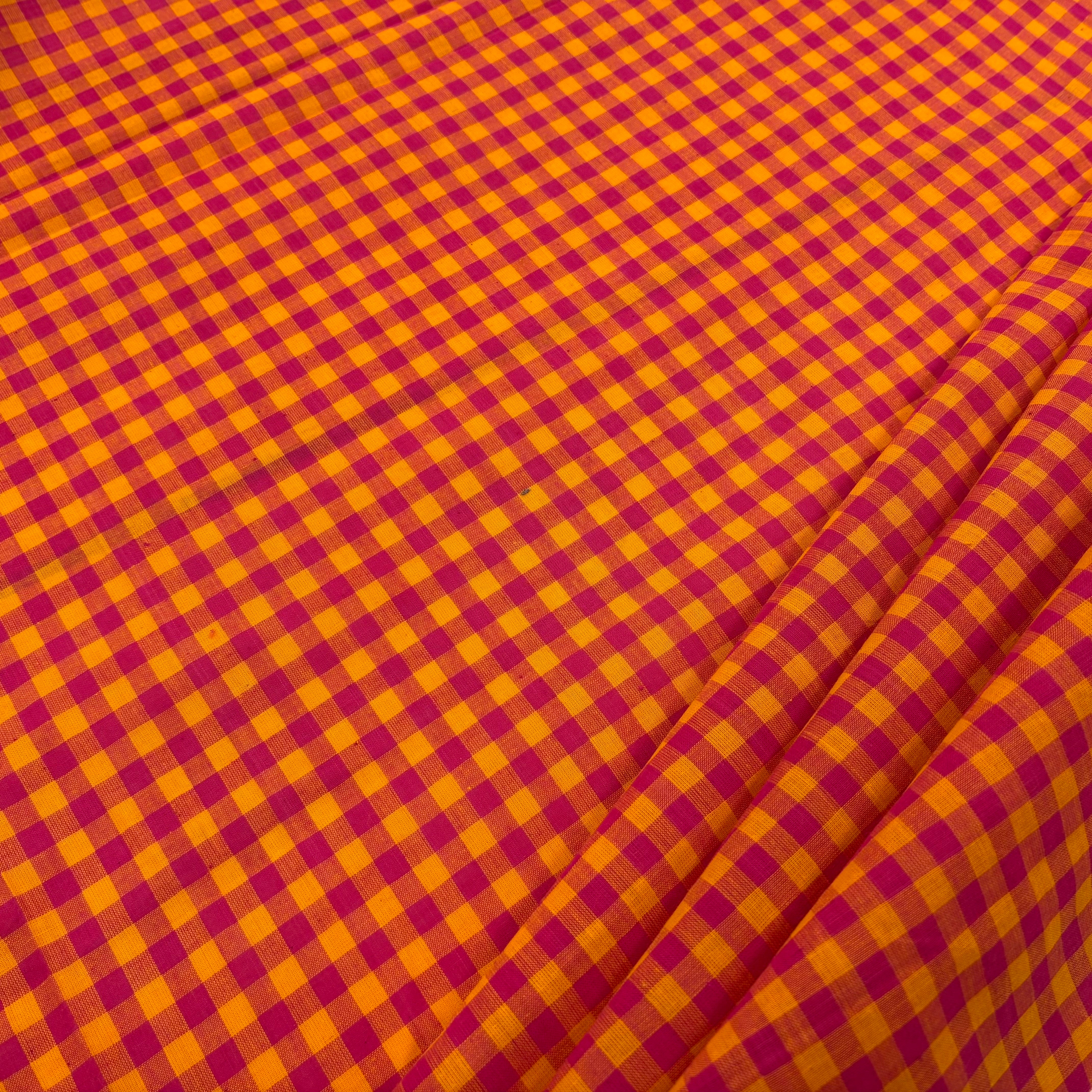 Tropical Pink Orange woven gingham Tex Ex 2983